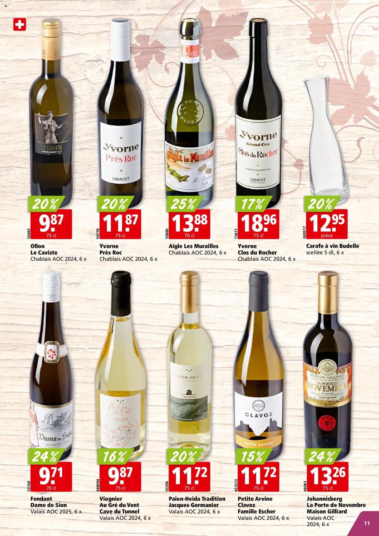 Aligro aktionen Vins Chavannes