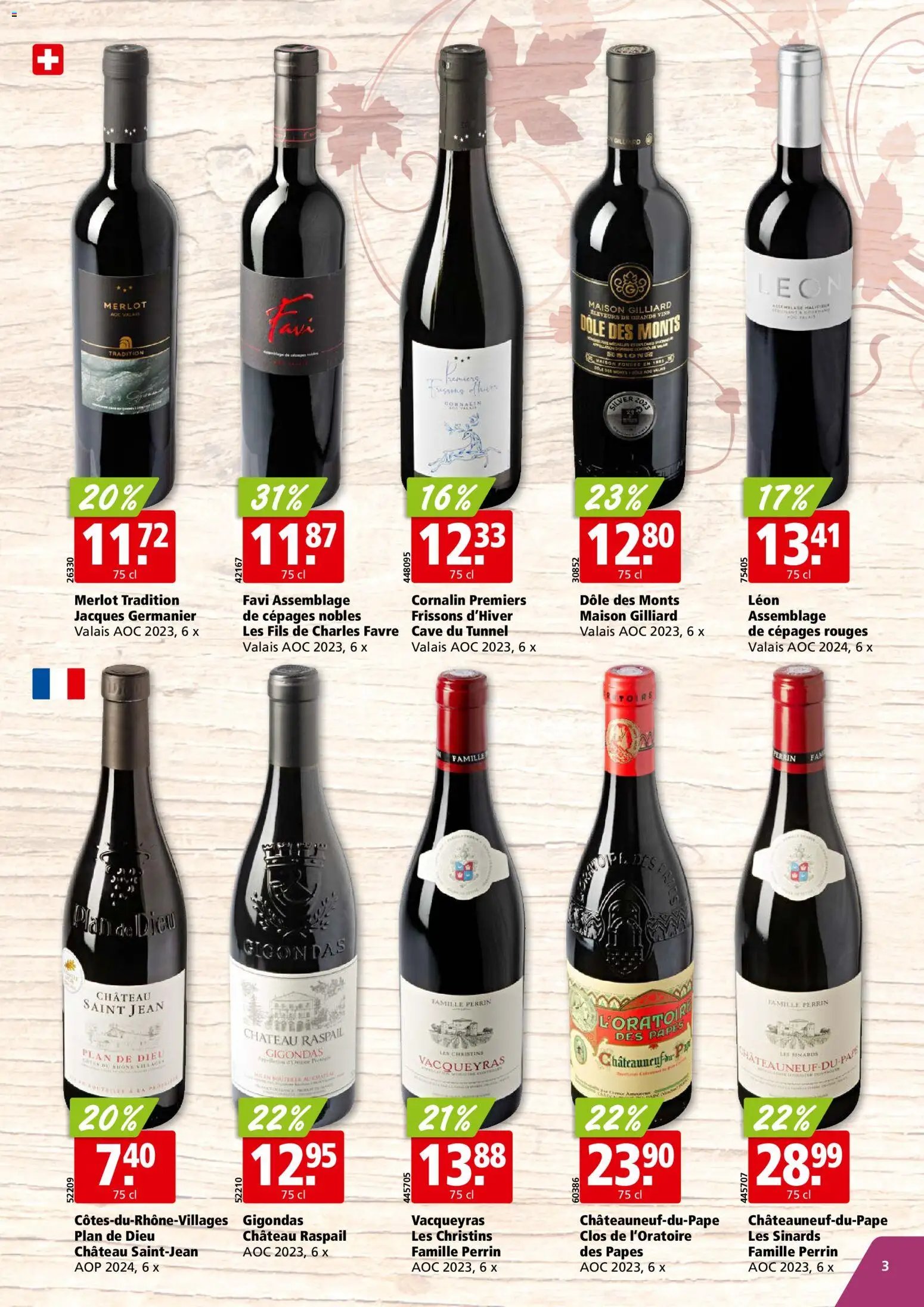 Aligro aktionen Vins Chavannes