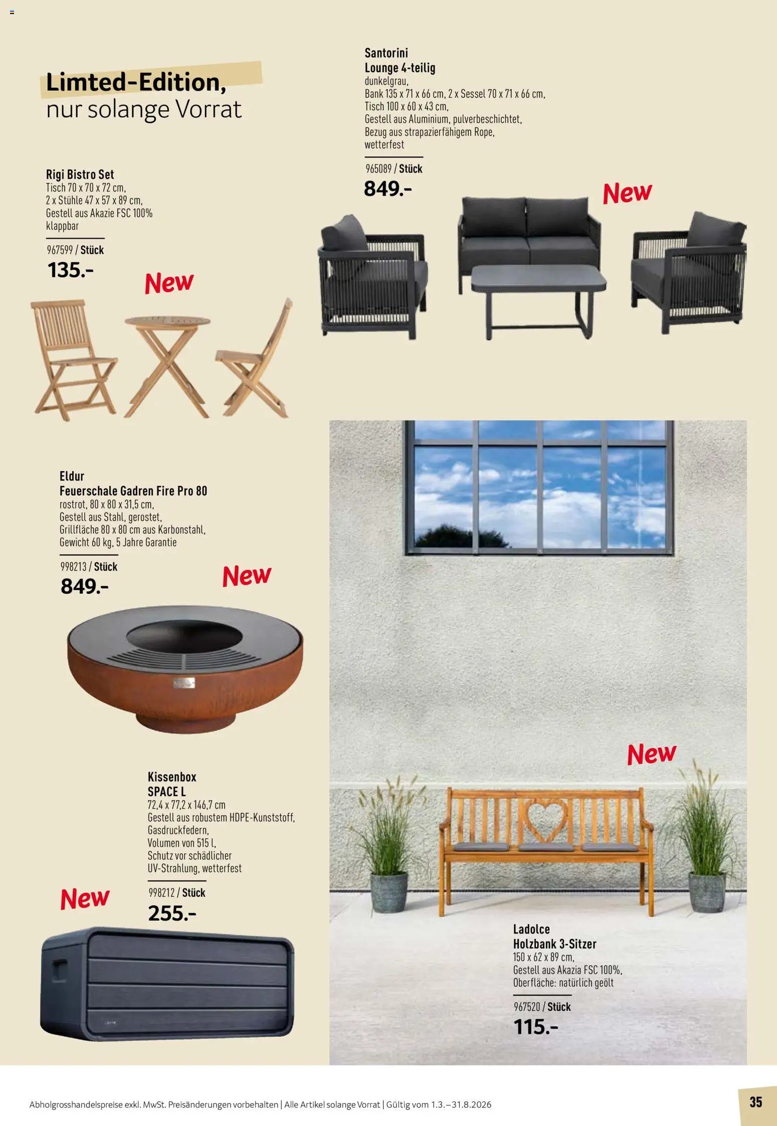 Prodega Aktionen Outdoor-Ausstattung (2026-03-01 - 2026-08-31) | 35