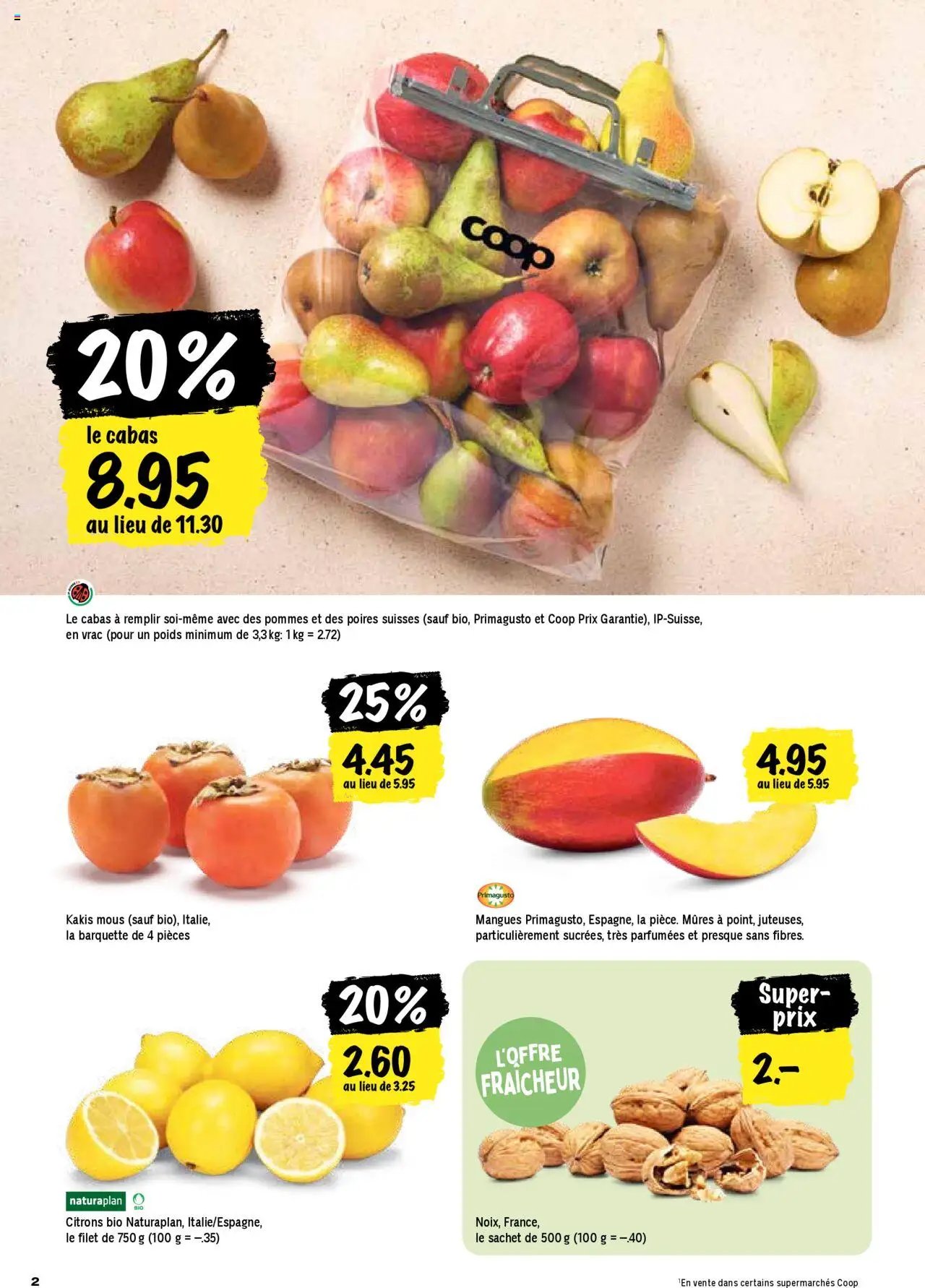 Coop - Les actions de la semaine (2025-10-09 - 2025-10-15)