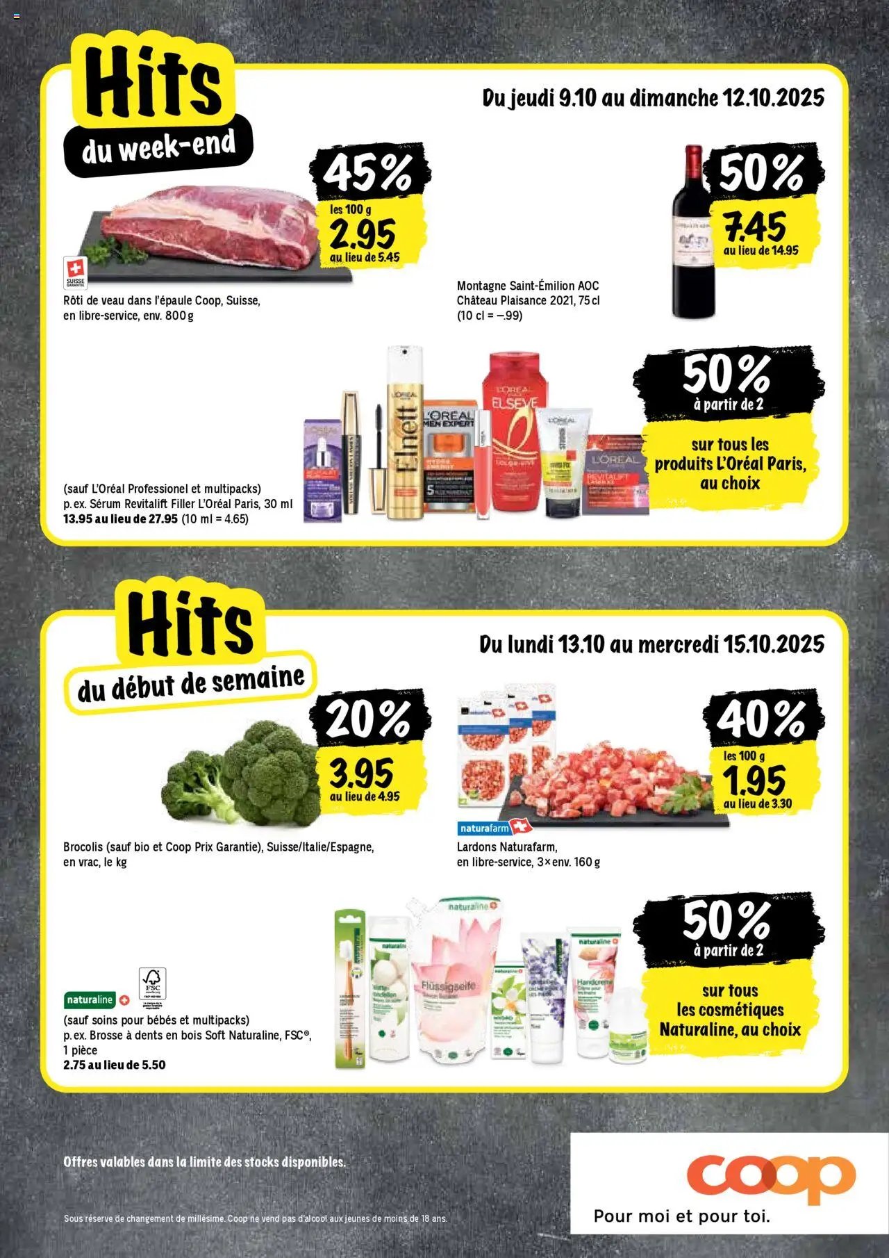 Coop - Les actions de la semaine (2025-10-09 - 2025-10-15)