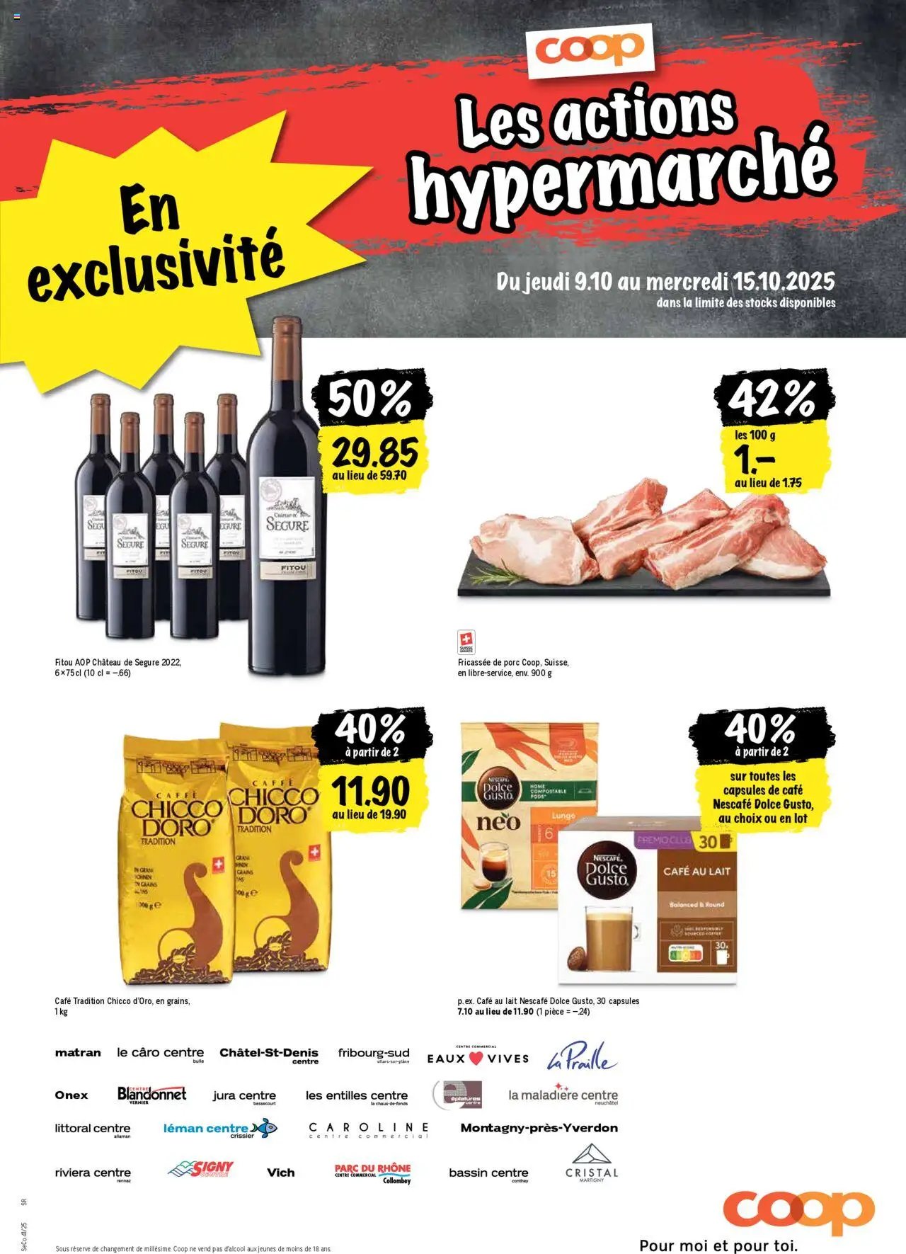 Coop - Les actions de la semaine (2025-10-09 - 2025-10-15)