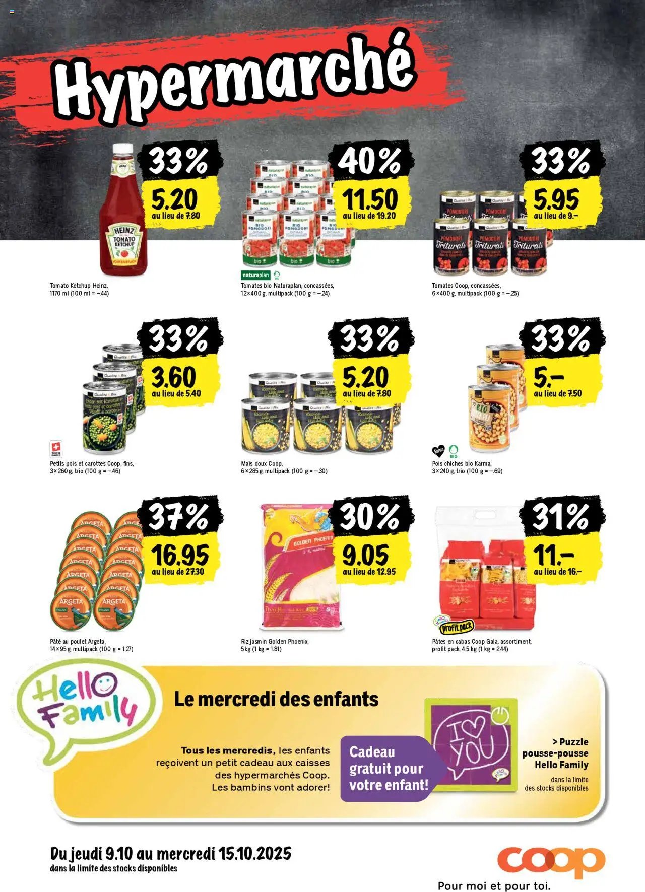 Coop - Les actions de la semaine (2025-10-09 - 2025-10-15)