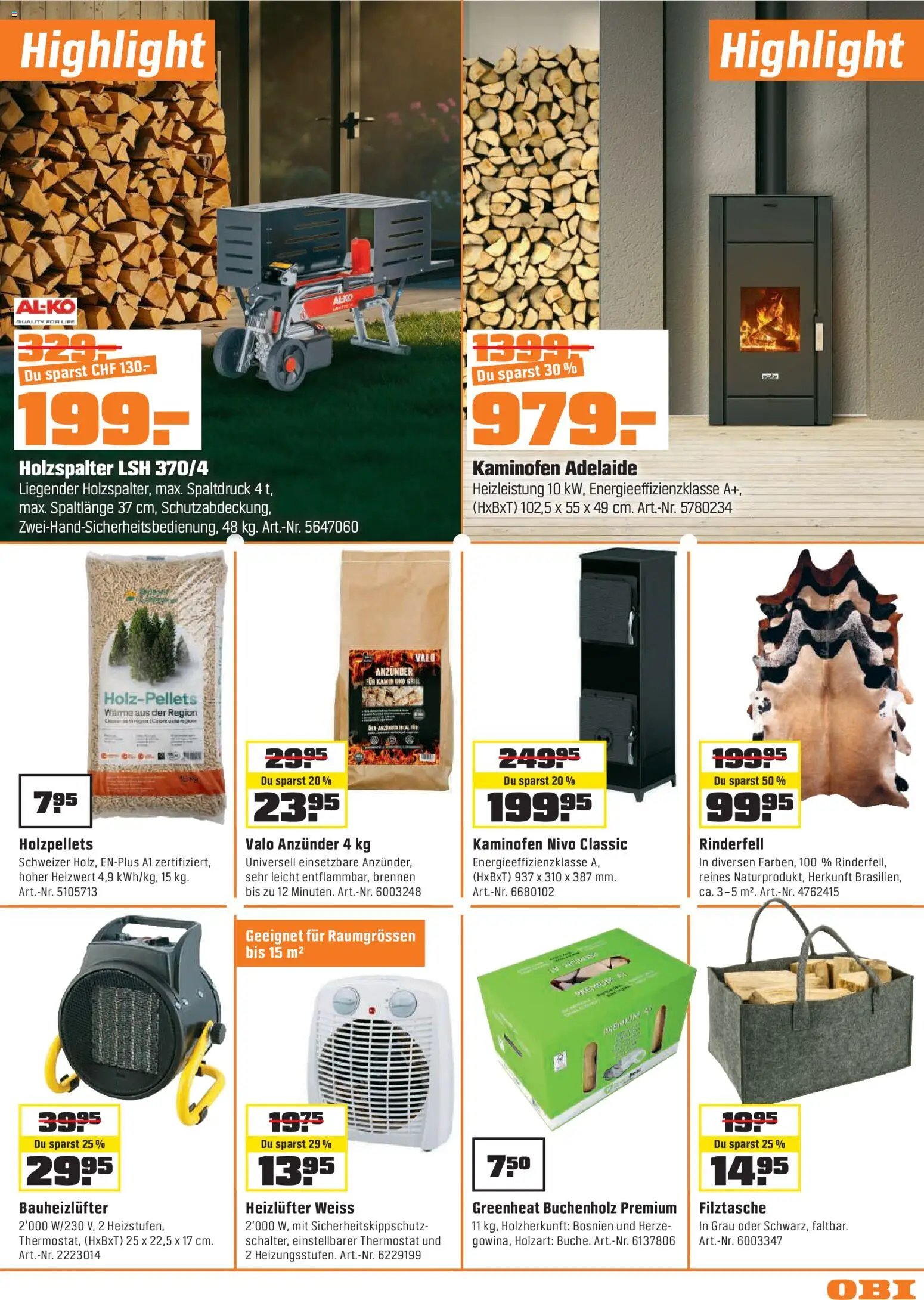 OBI - UNSERE SUPERDEALS!