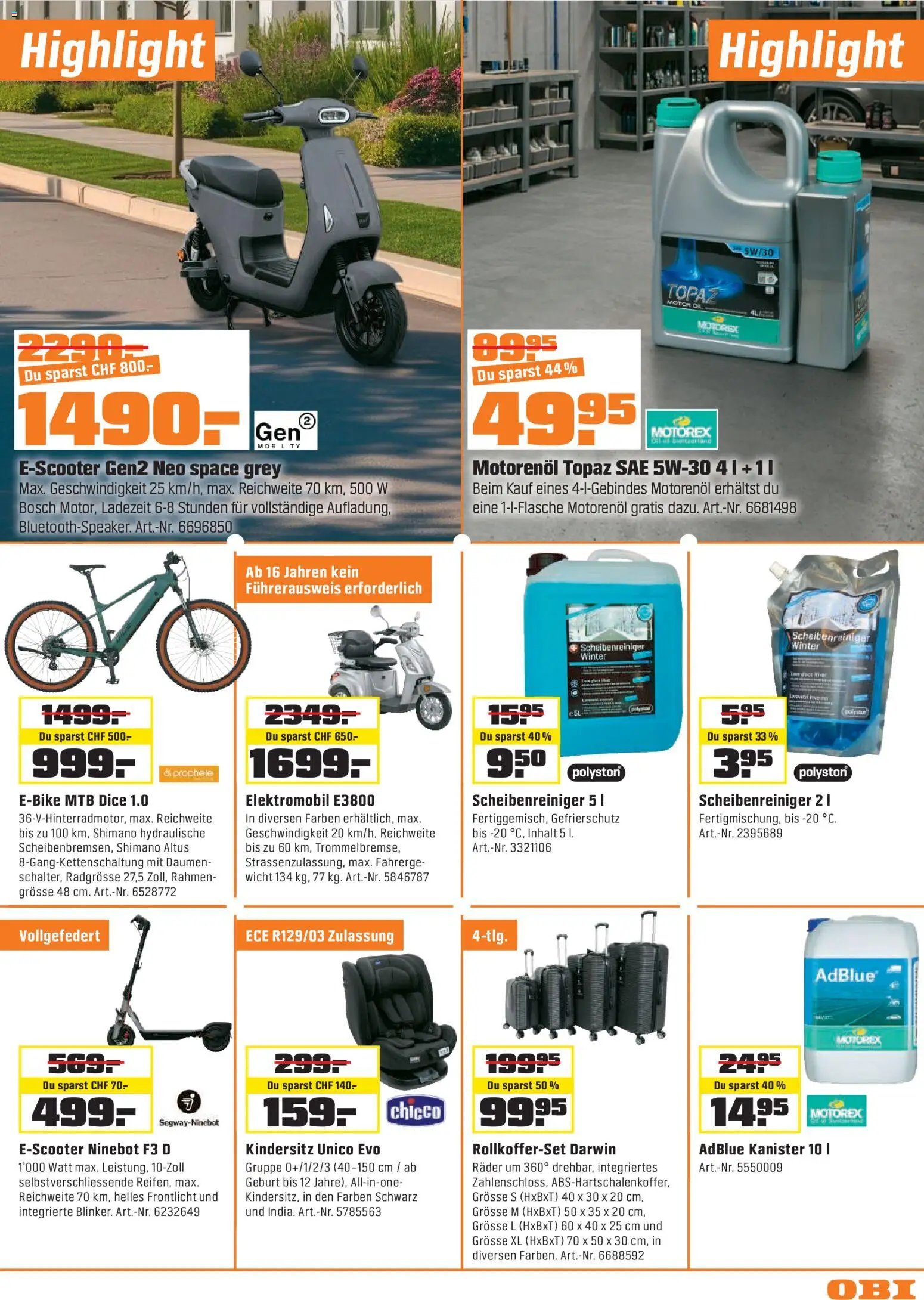 OBI - UNSERE SUPERDEALS!