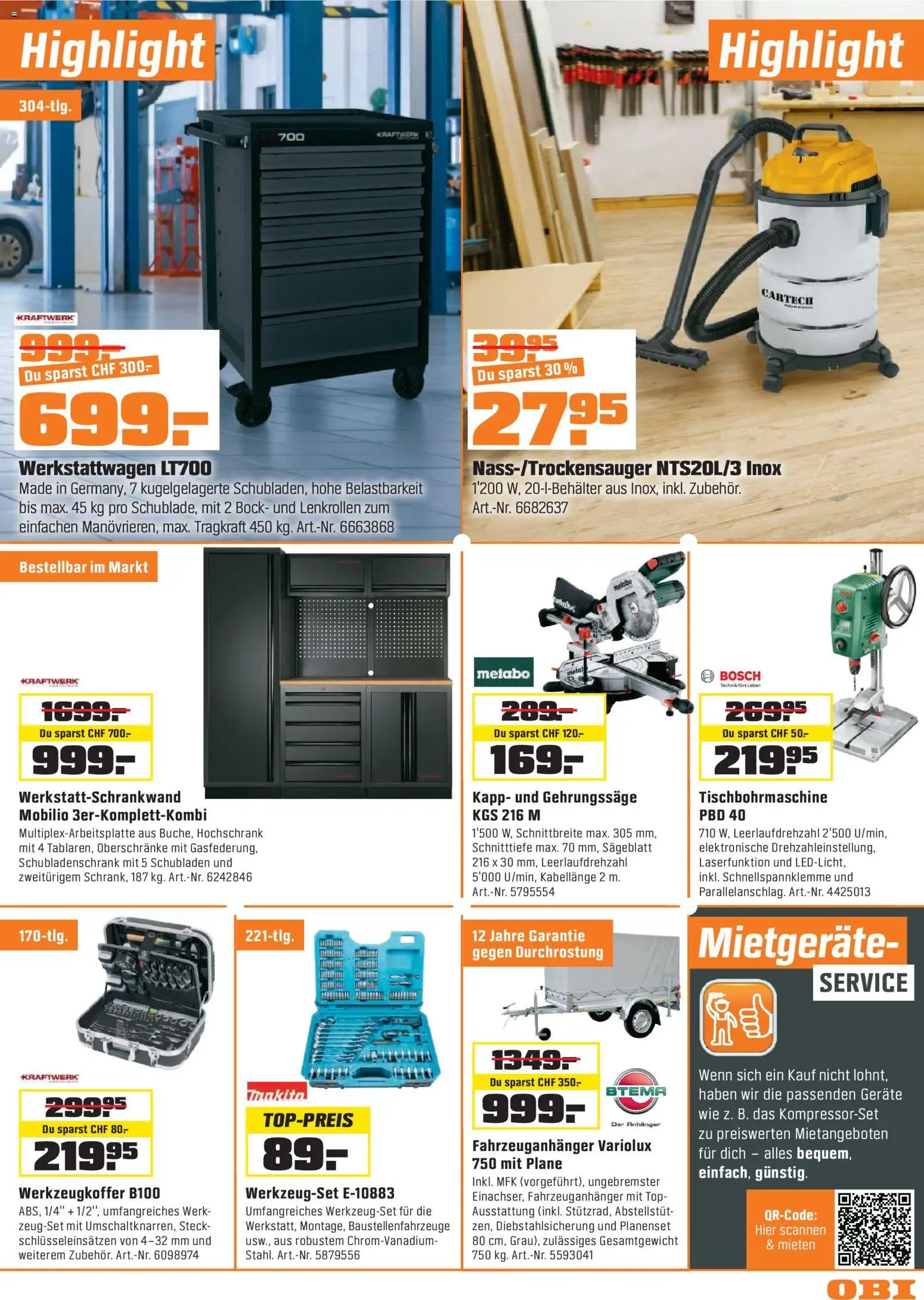 OBI - UNSERE SUPERDEALS!