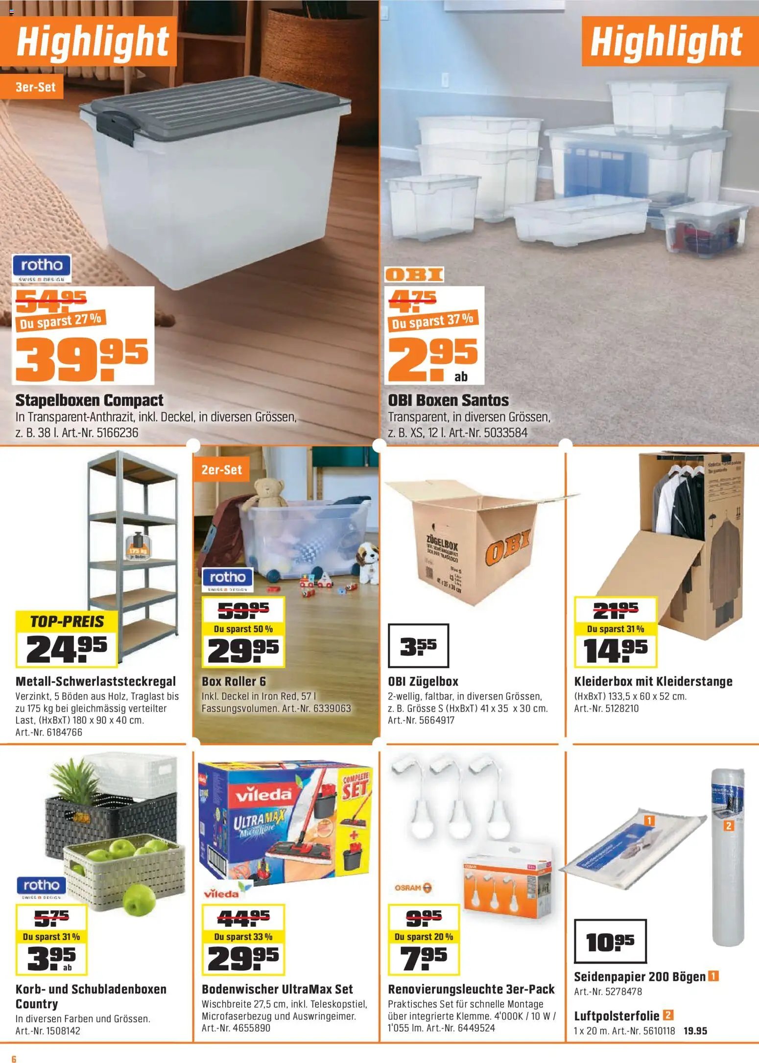 OBI - UNSERE SUPERDEALS!