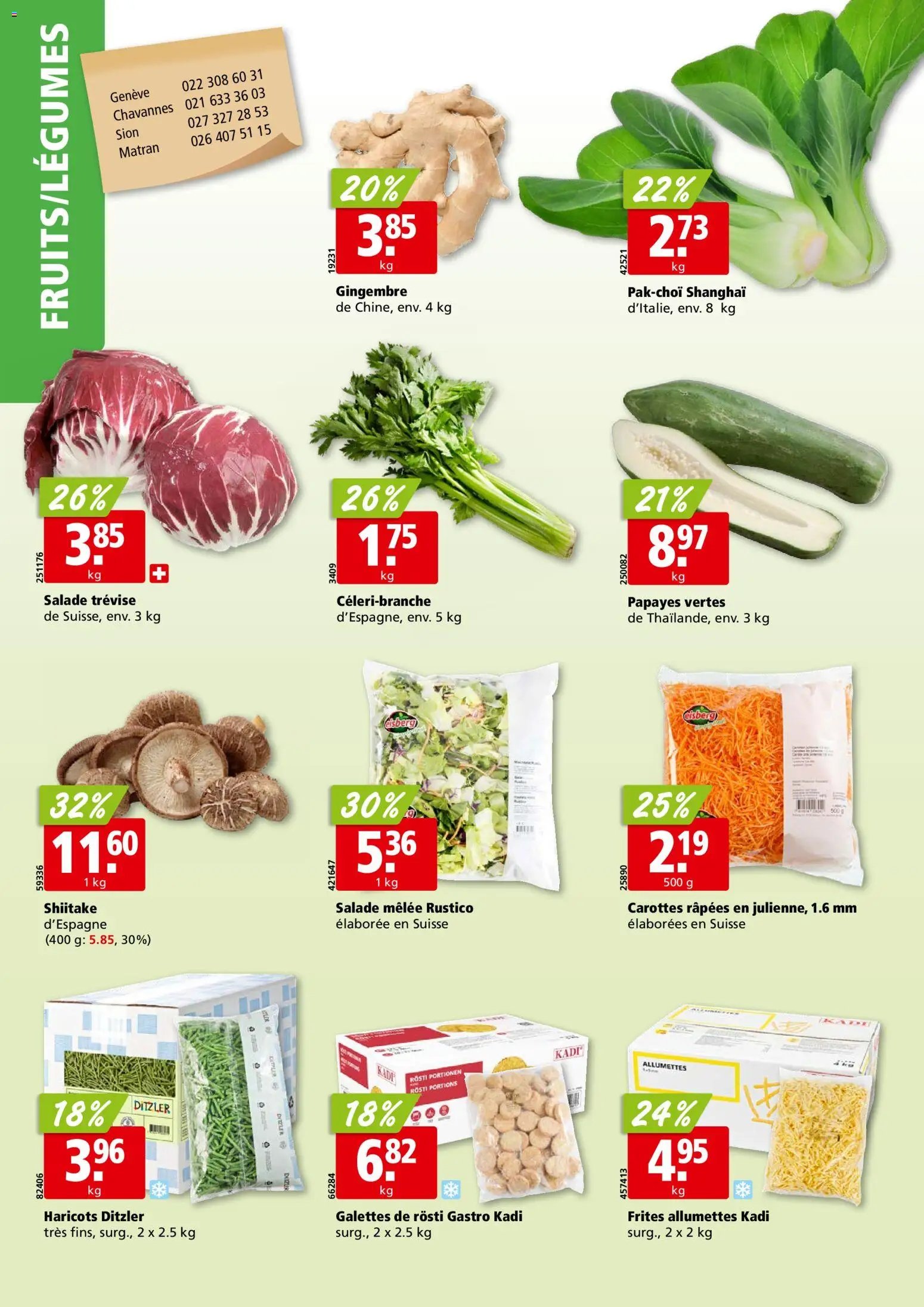 Aligro Aktionen Chavannes, Matran, Genève, Sion (2026-01-19 - 2026-01-24) | 2