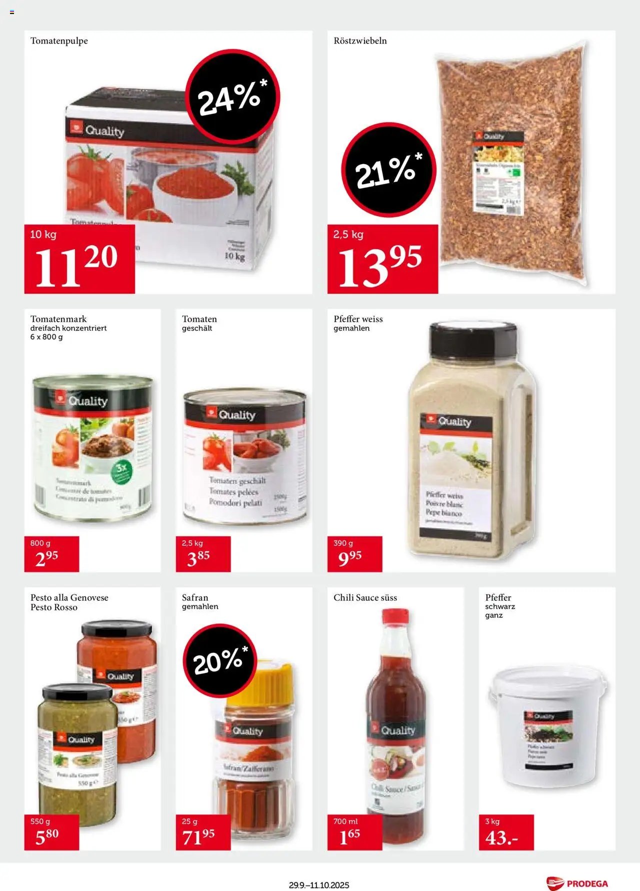 Prodega Aktionen Transgourmet Quality (2025-09-29 - 2025-10-11)