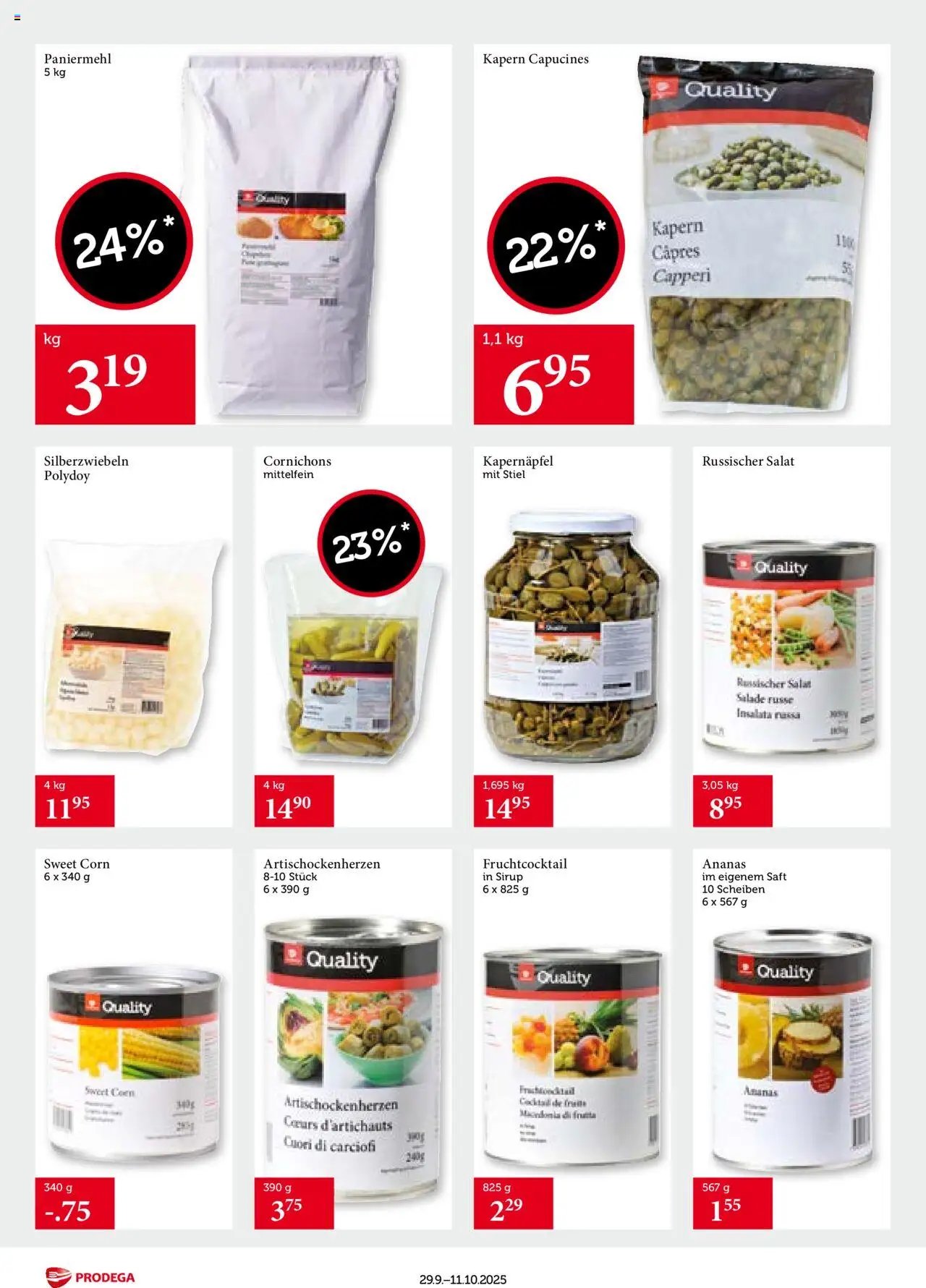 Prodega Aktionen Transgourmet Quality (2025-09-29 - 2025-10-11)