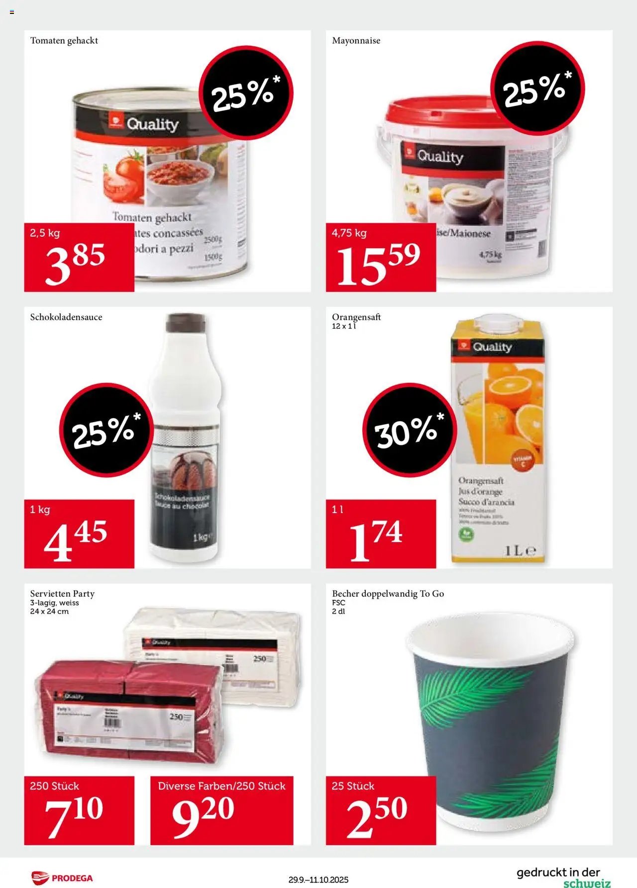 Prodega Aktionen Transgourmet Quality (2025-09-29 - 2025-10-11)