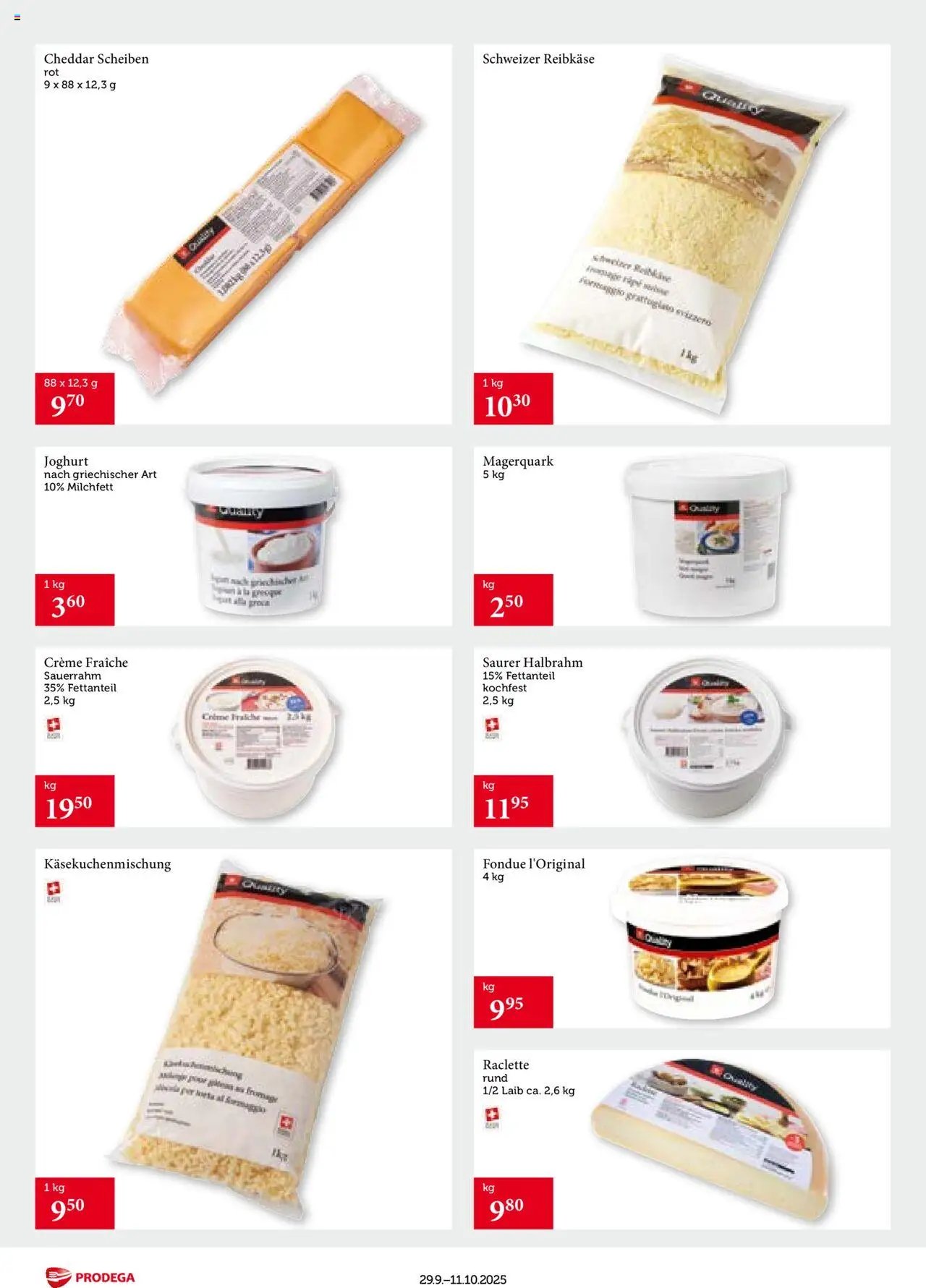 Prodega Aktionen Transgourmet Quality (2025-09-29 - 2025-10-11)