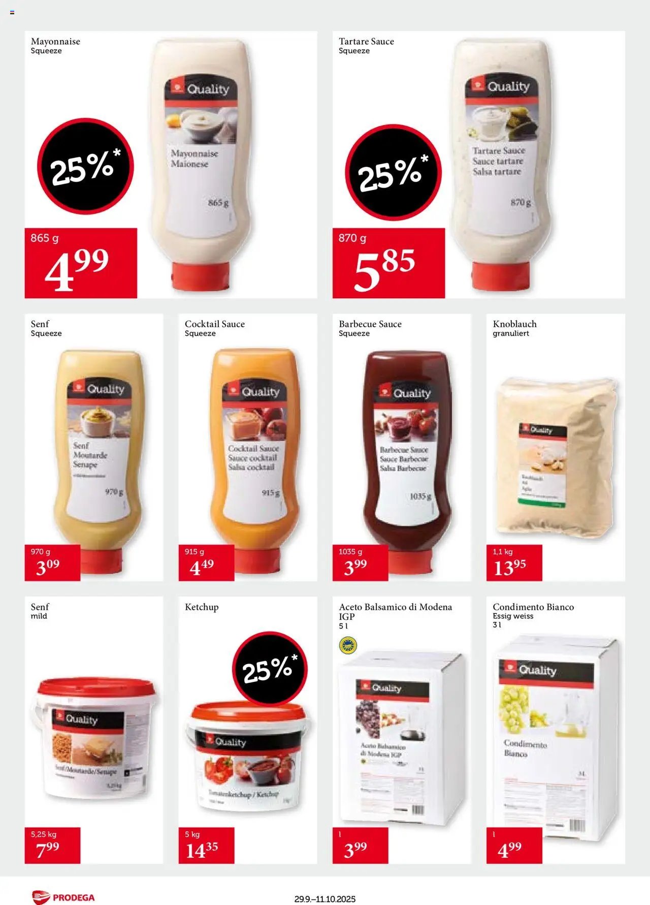 Prodega Aktionen Transgourmet Quality (2025-09-29 - 2025-10-11)