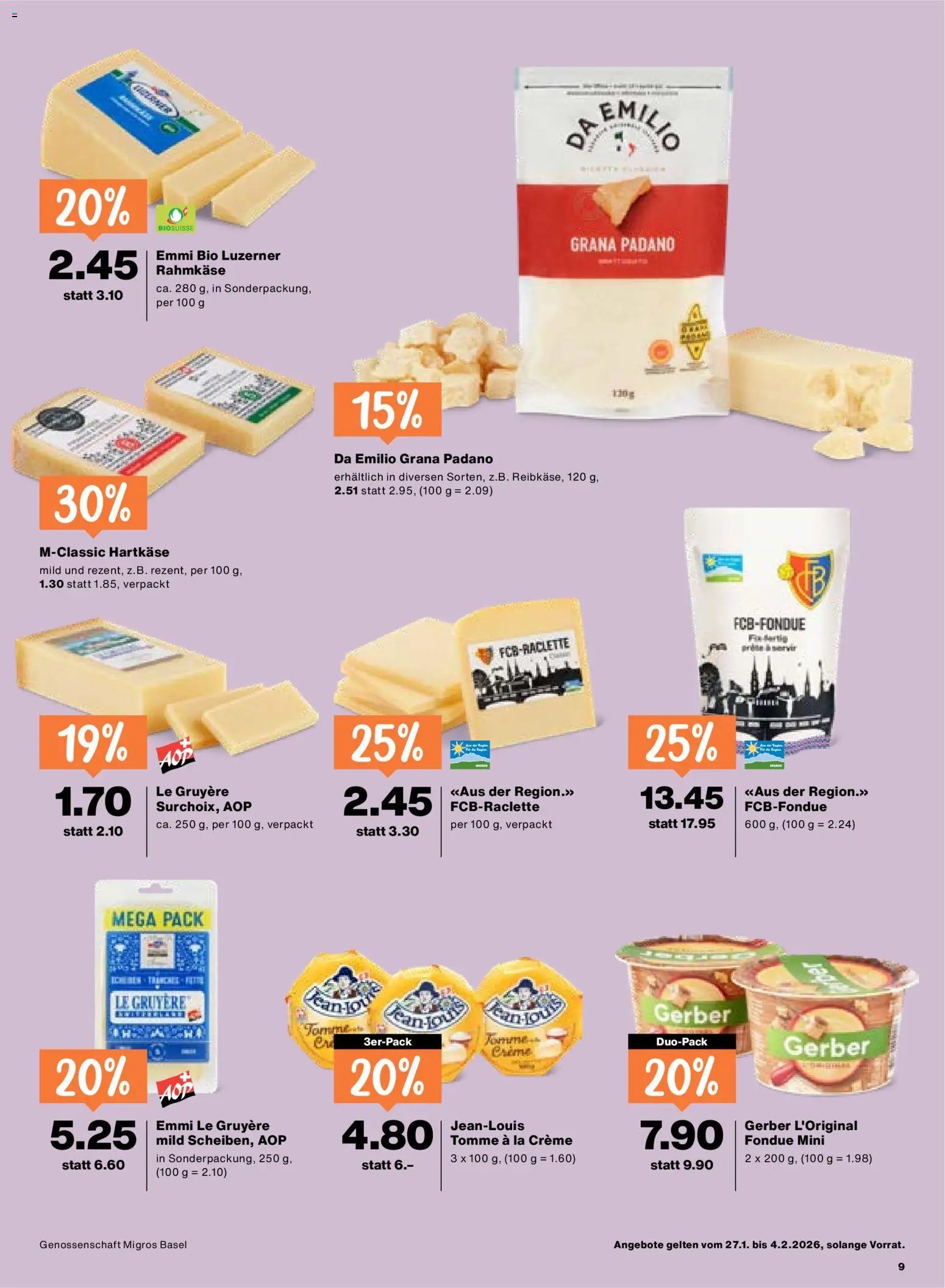 Migros Aktionen (2026-01-27 - 2026-02-04)