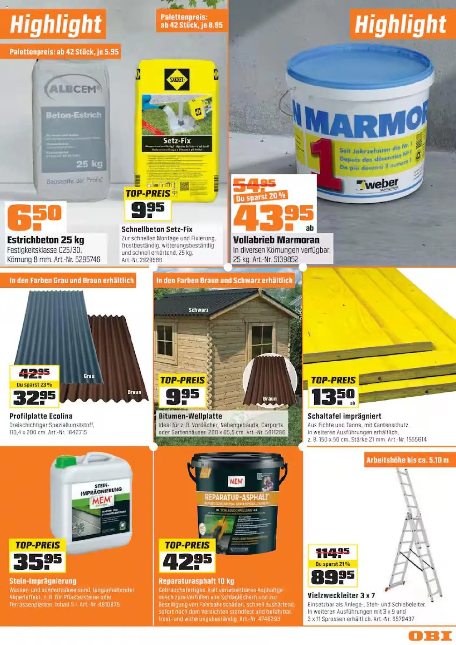 OBI aktionen (2026-04-15 - 2026-04-28)