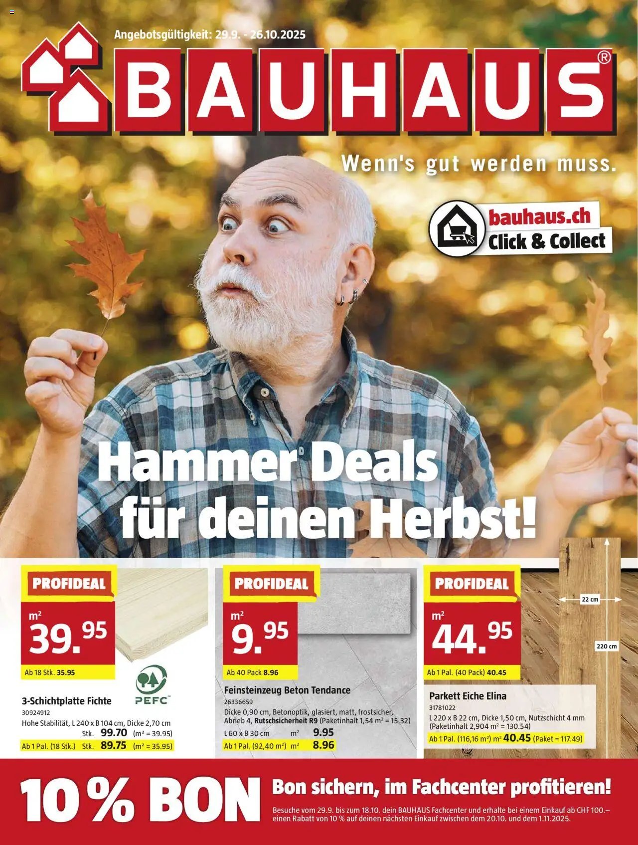 Bauhaus Aktionen (2025-09-29 - 2025-10-26)
