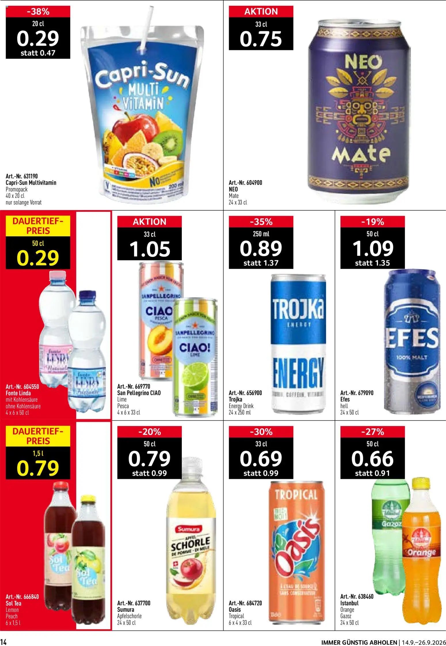 Prodega Aktionen Take Away