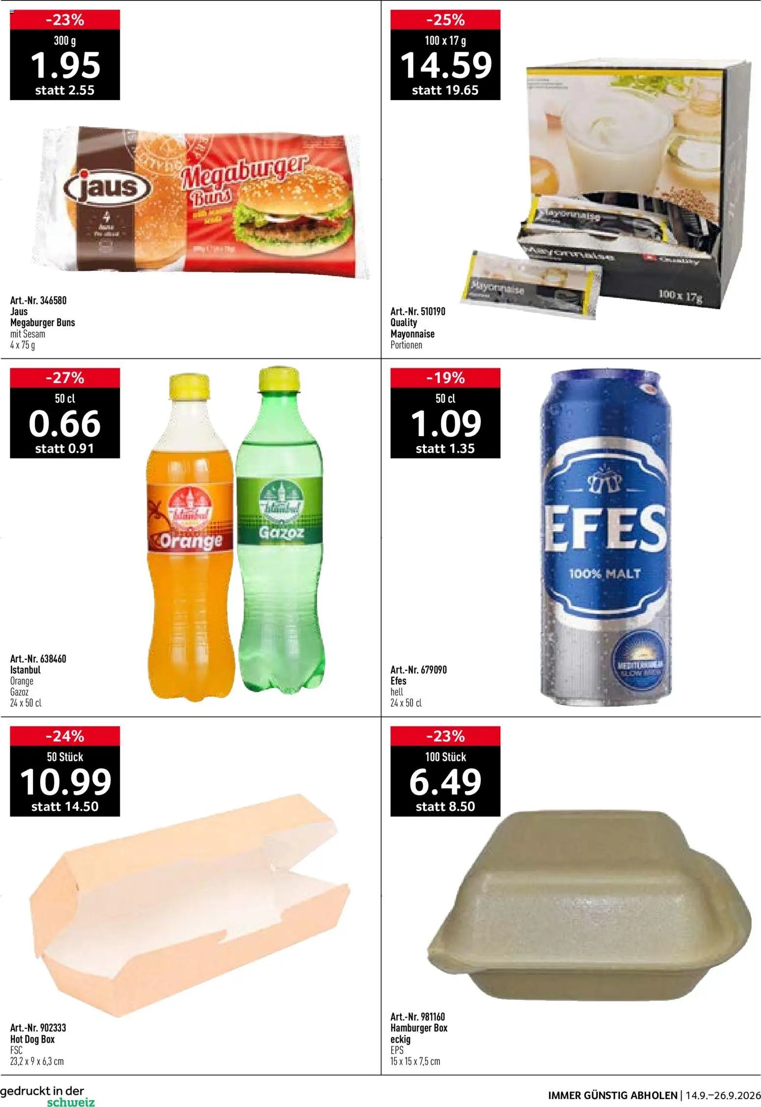 Prodega Aktionen Take Away