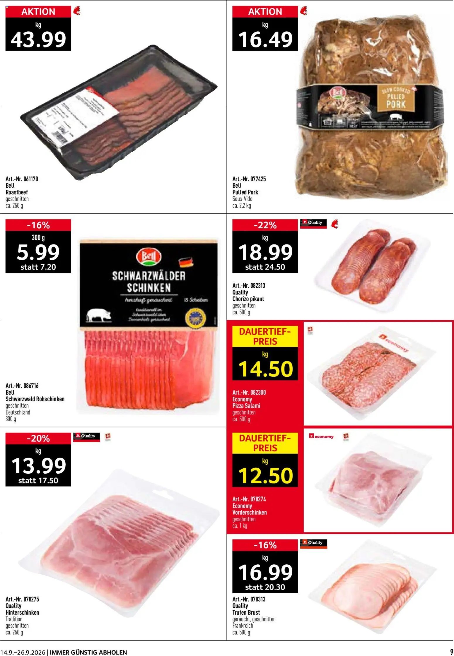 Prodega Aktionen Take Away