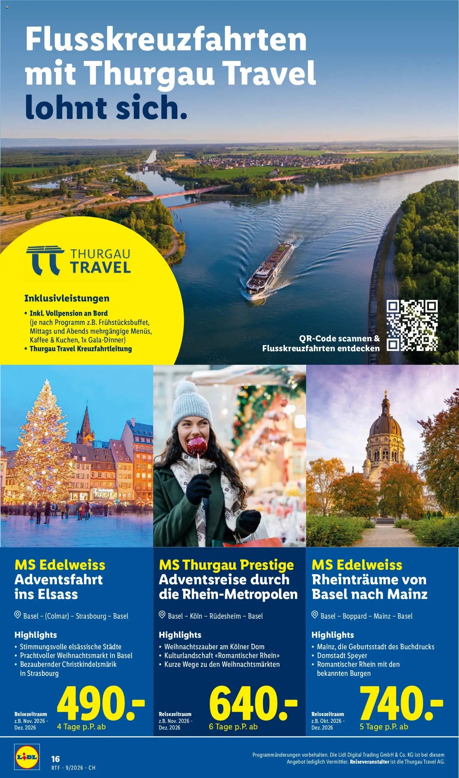 Lidl aktionen September/Oktober Reise-Highlights