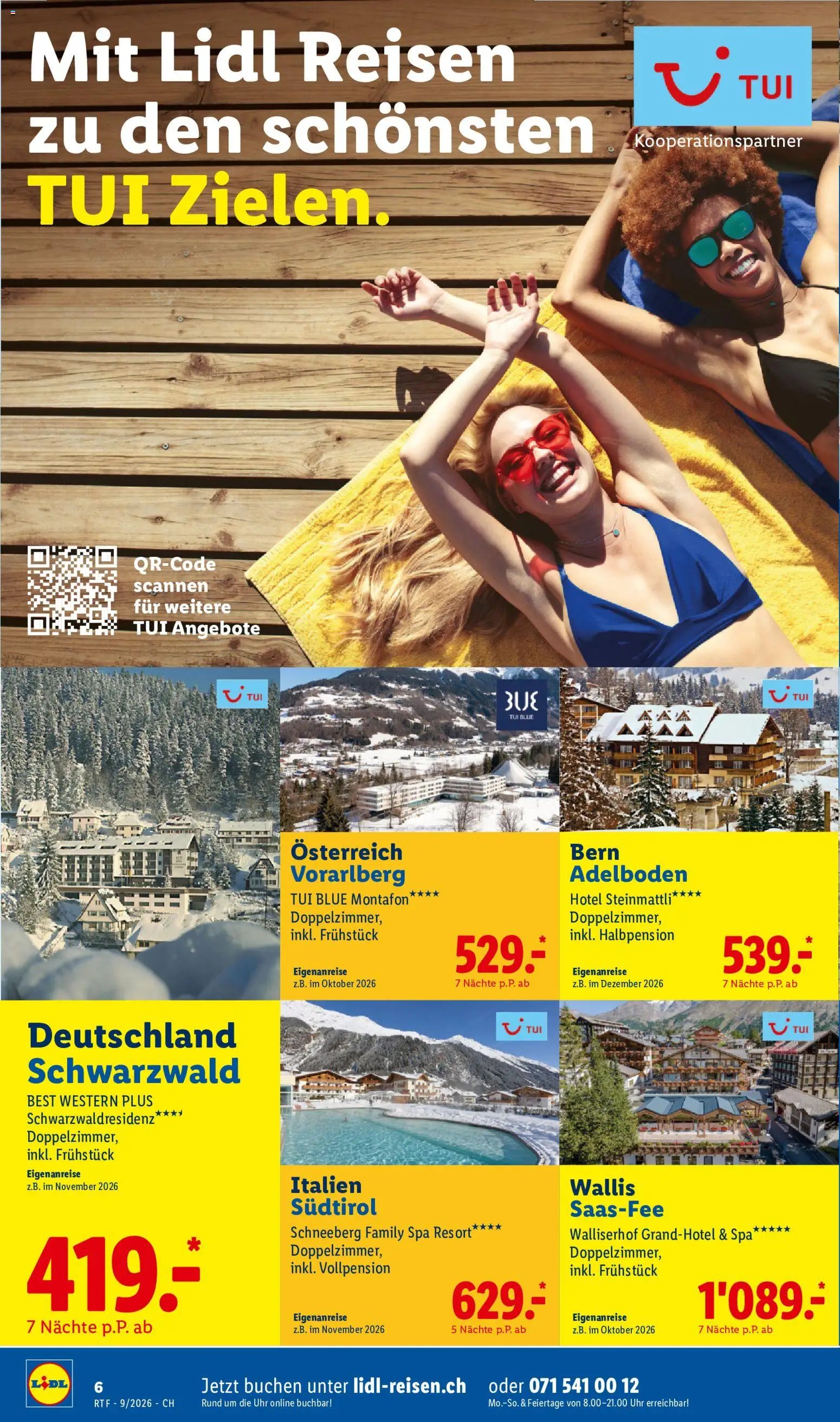 Lidl aktionen September/Oktober Reise-Highlights