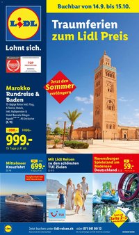 Lidl aktionen September/Oktober Reise-Highlights