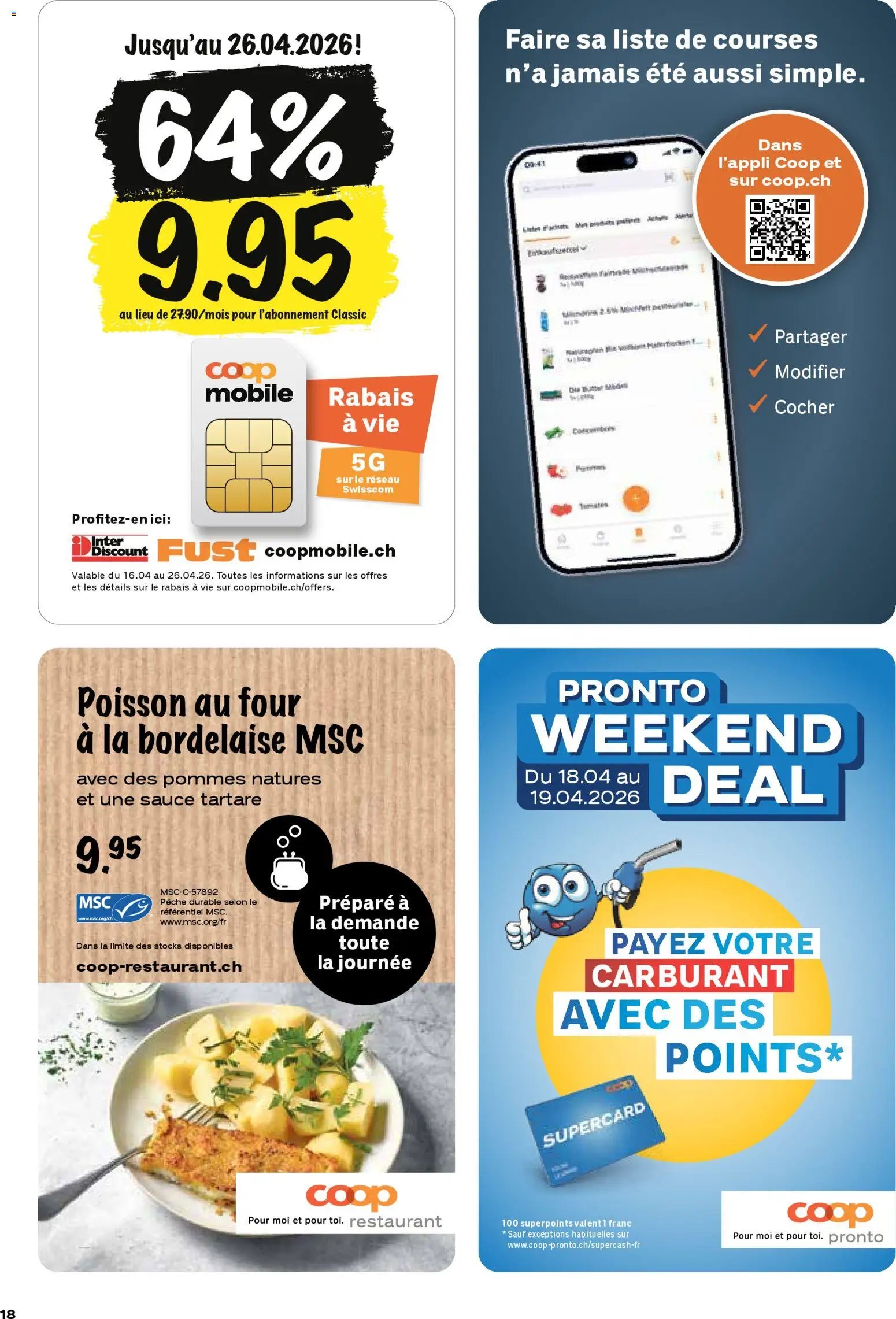 Coop aktionen FR (2026-04-16 - 2026-04-22)