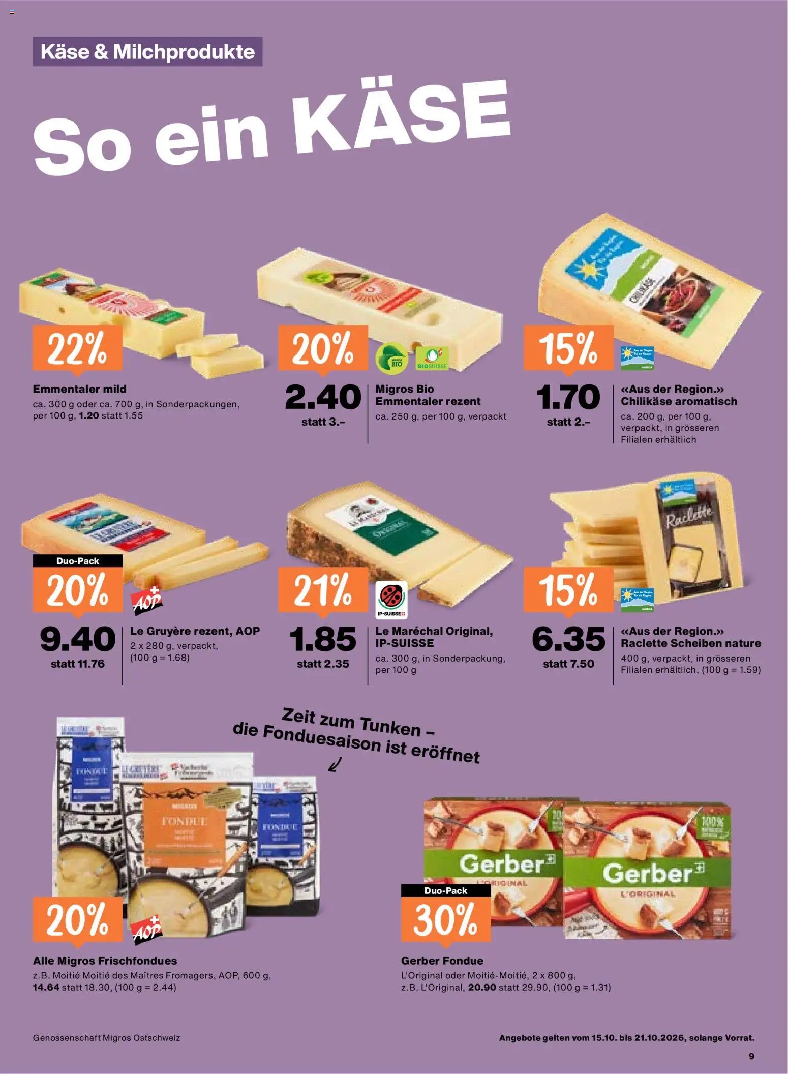 Migros aktionen