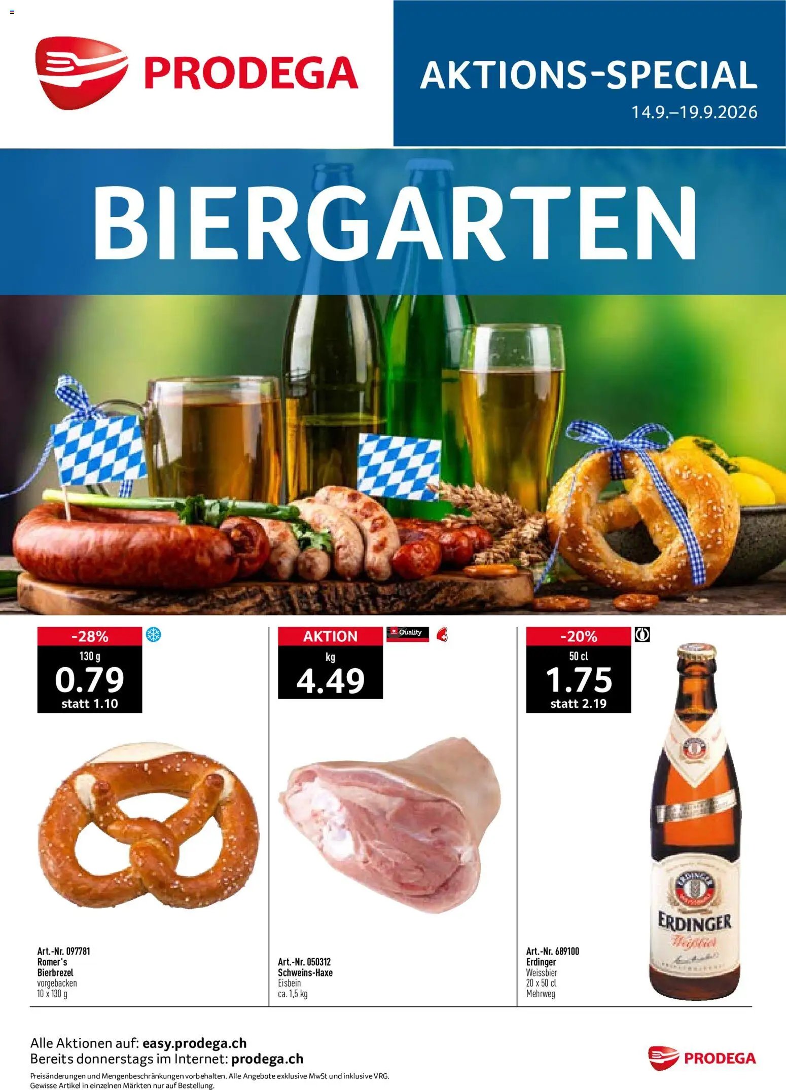 Prodega aktionen Biergarten