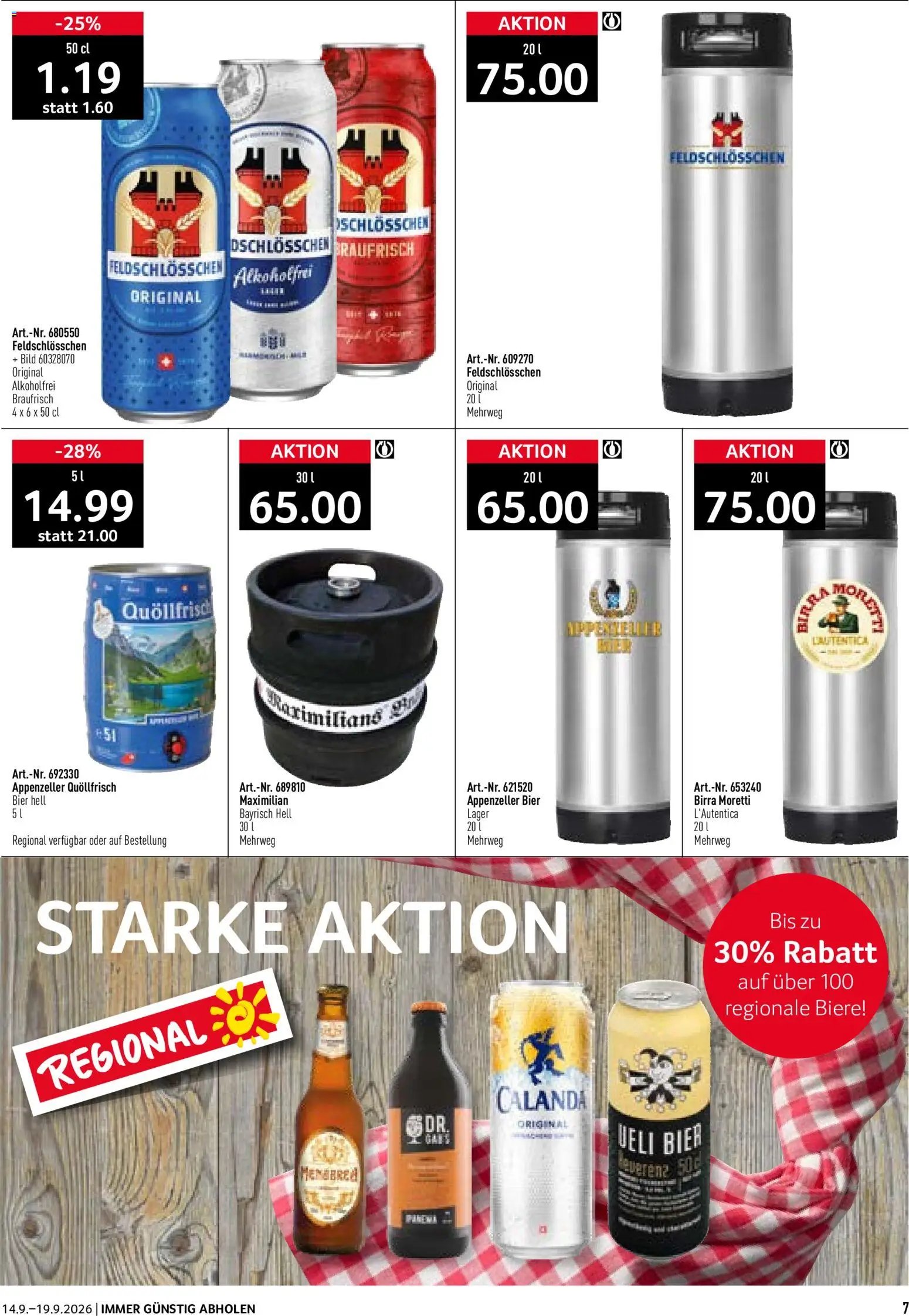 Prodega aktionen Biergarten