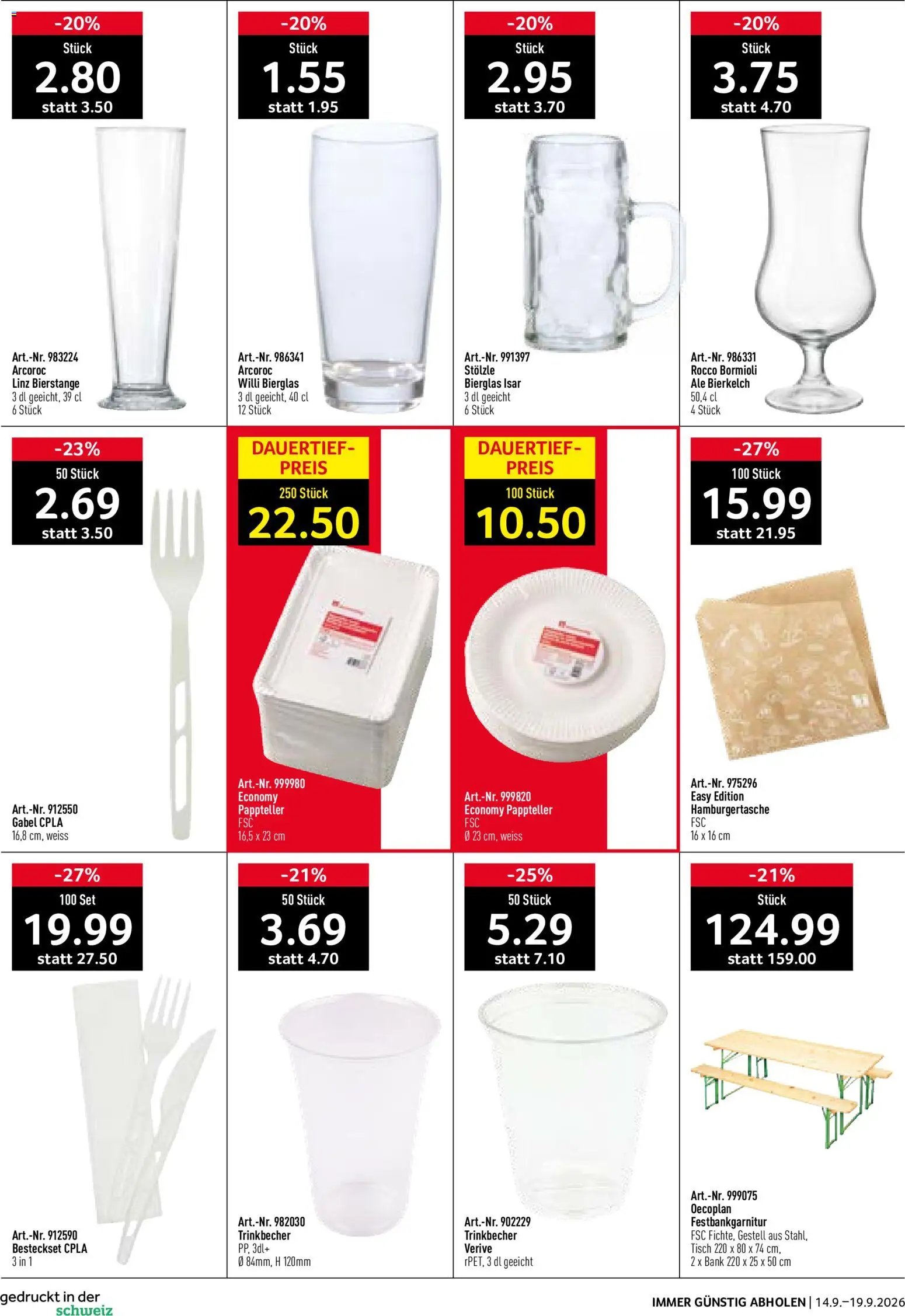 Prodega aktionen Biergarten