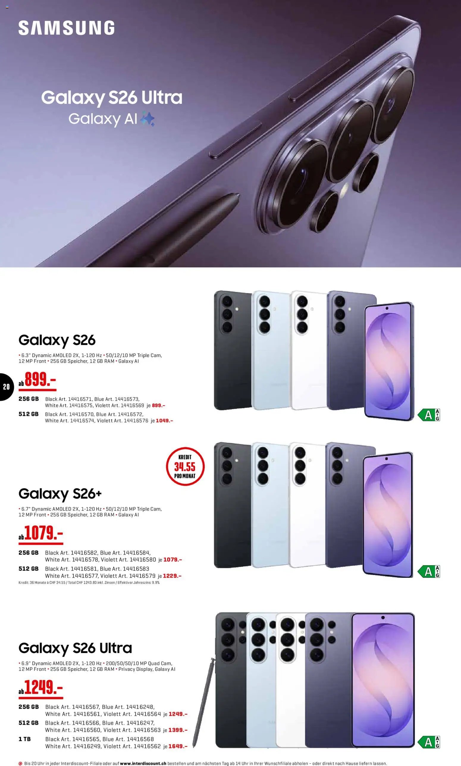 Interdiscount aktionen (2026-03-23 - 2026-04-05) | 20