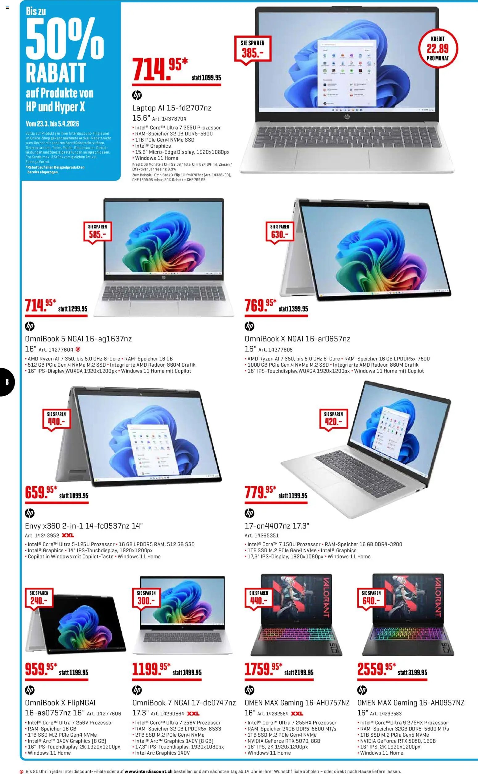 Interdiscount aktionen (2026-03-23 - 2026-04-05) | 8