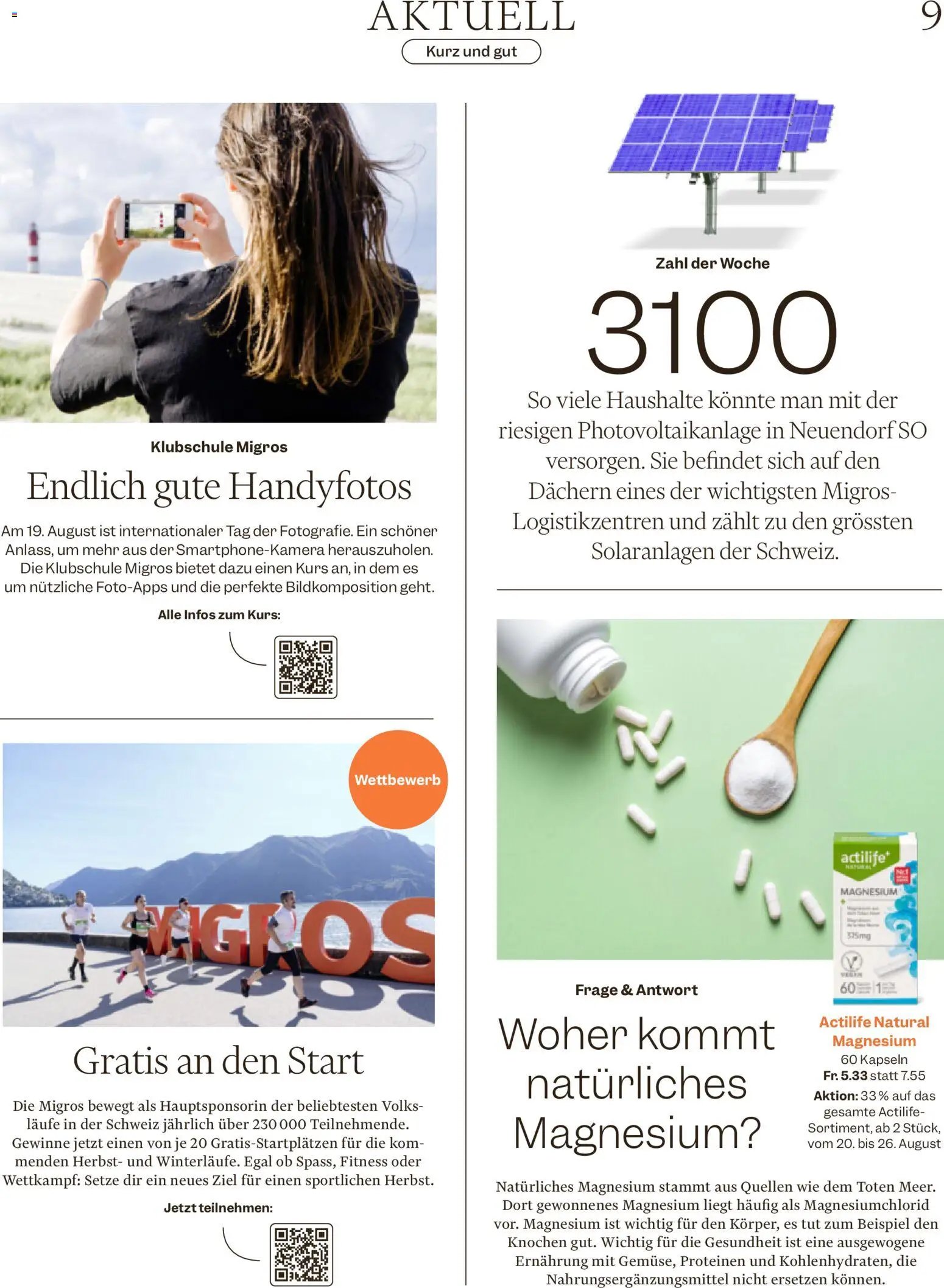 Migros aktionen Magazin