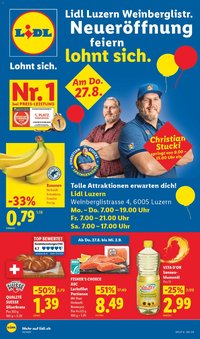 Lidl aktionen Neueröffnung Luzern