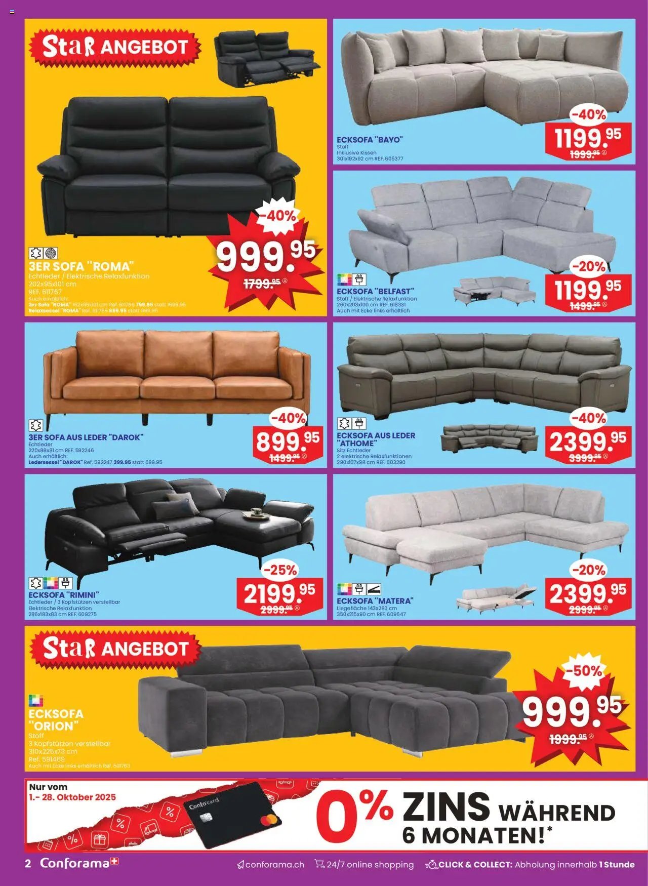 Conforama Aktionen (2025-10-01 - 2025-10-14)