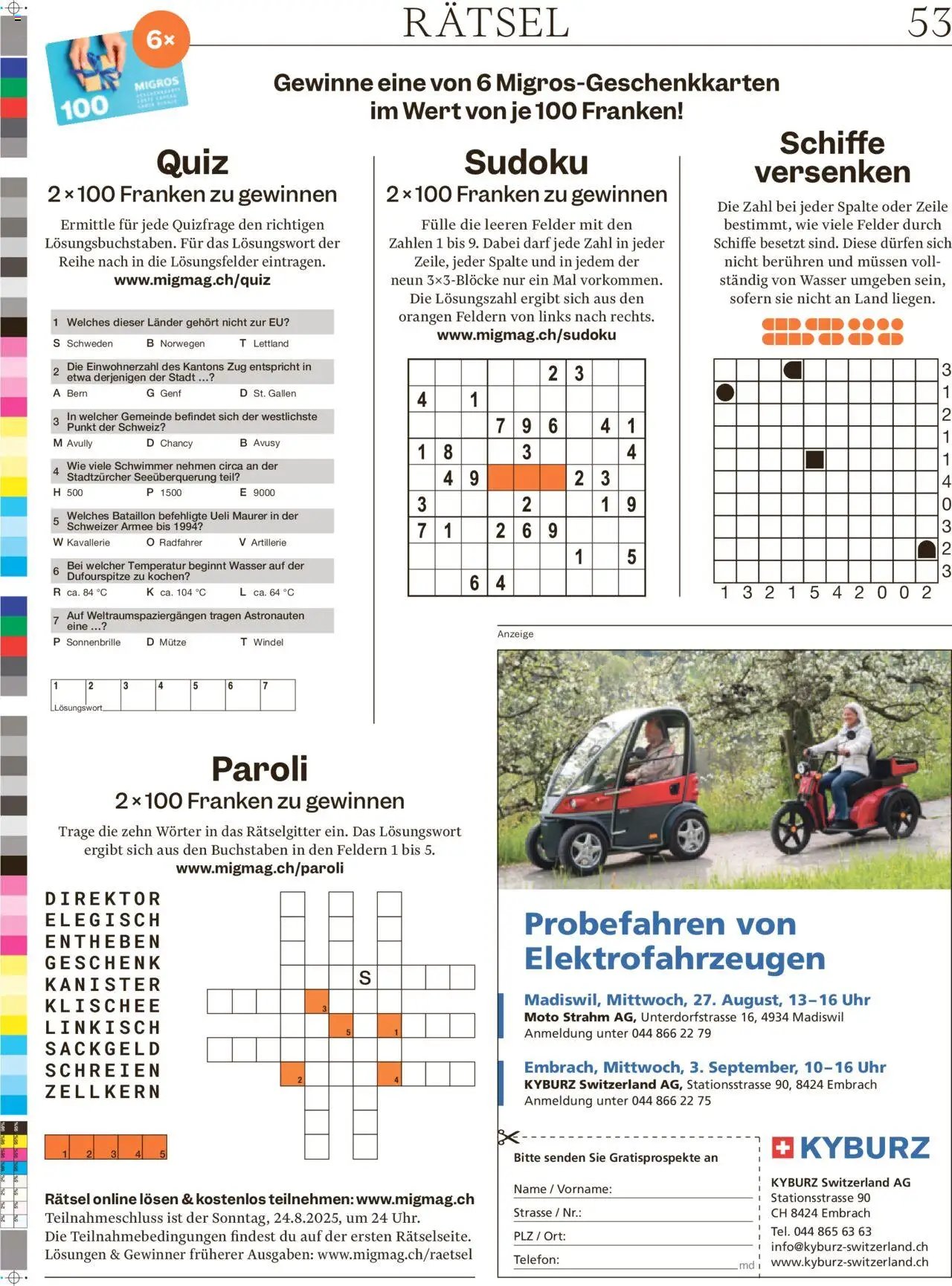 Migros - Magazin (2025-08-18 - 2025-08-24)