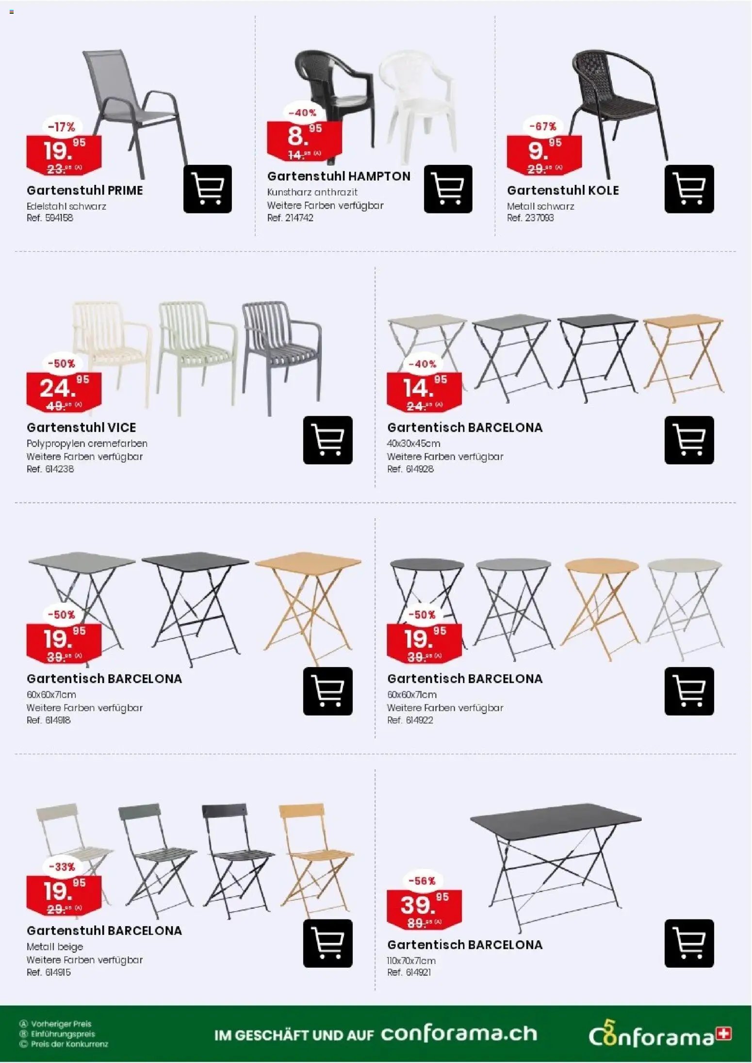 Conforama aktionen Tische & Stühle