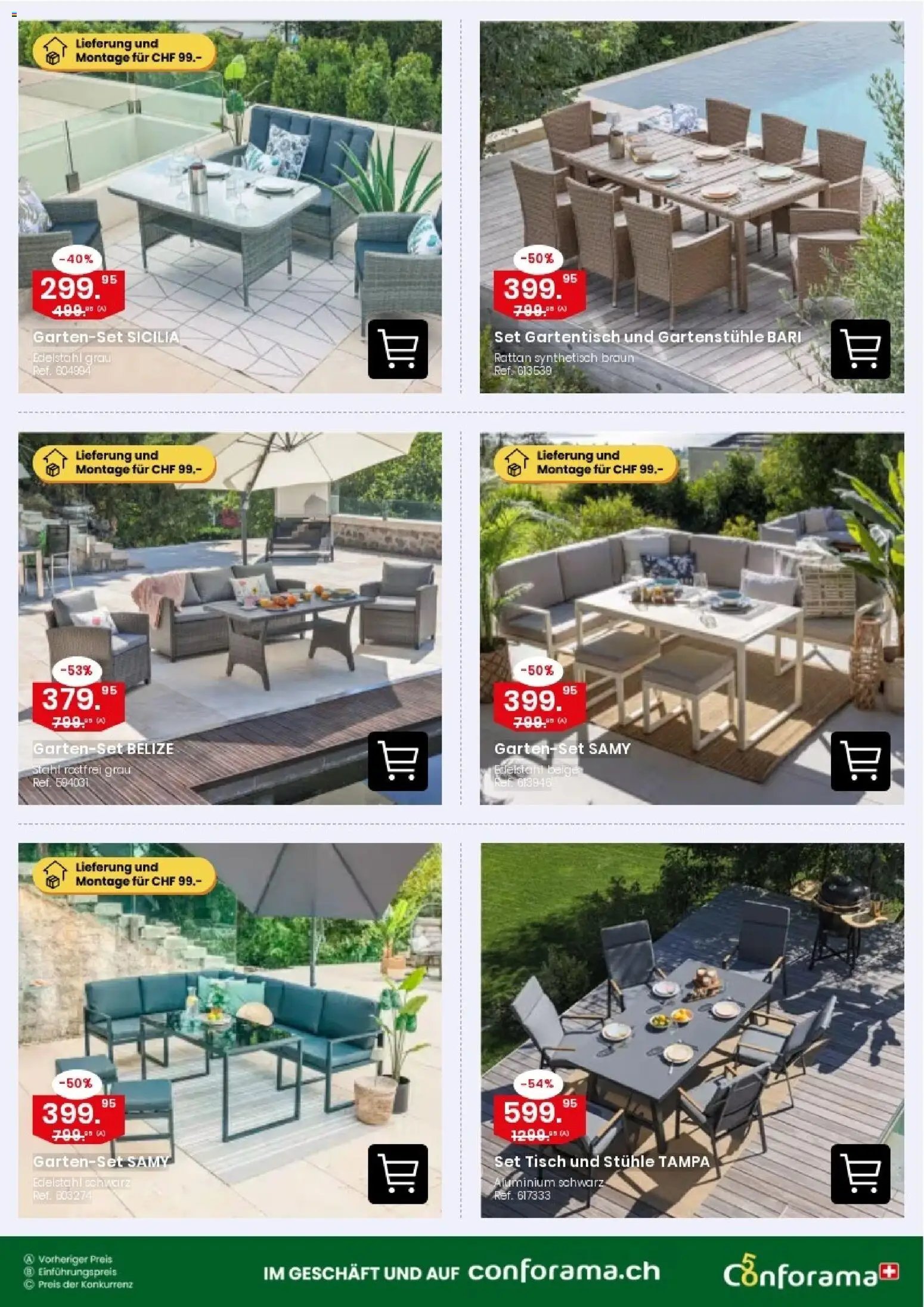 Conforama aktionen Tische & Stühle