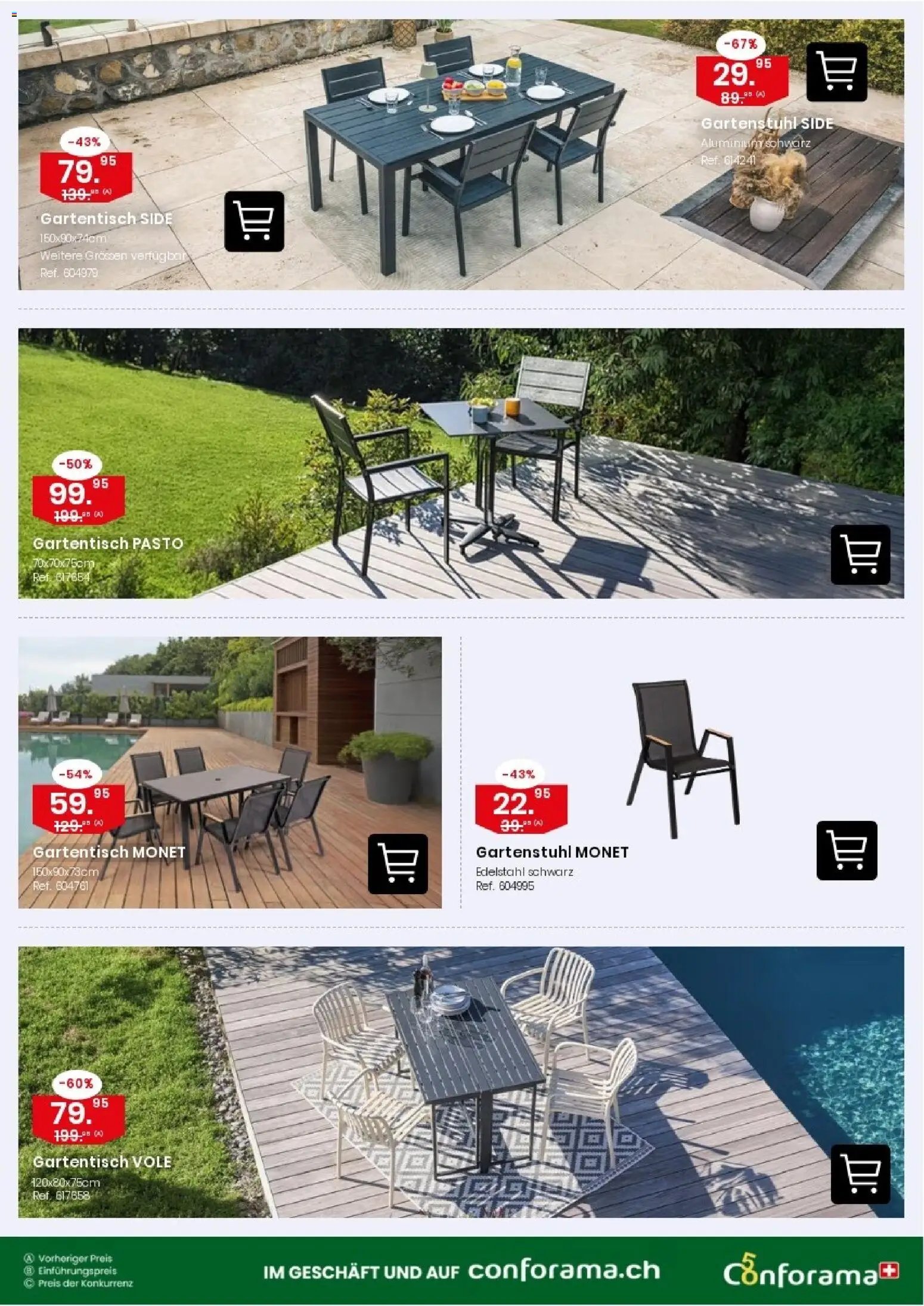 Conforama aktionen Tische & Stühle
