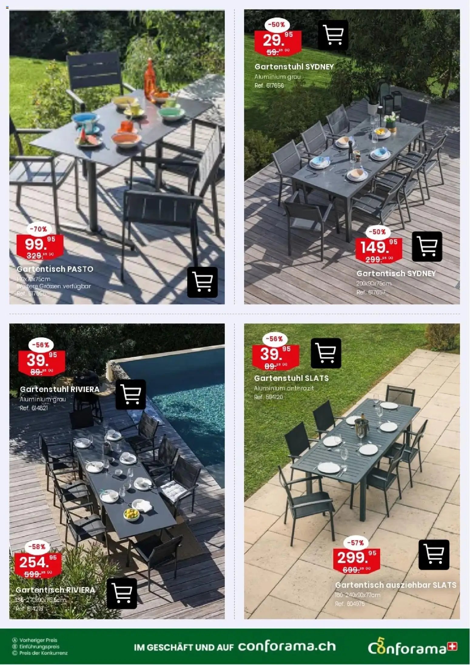 Conforama aktionen Tische & Stühle