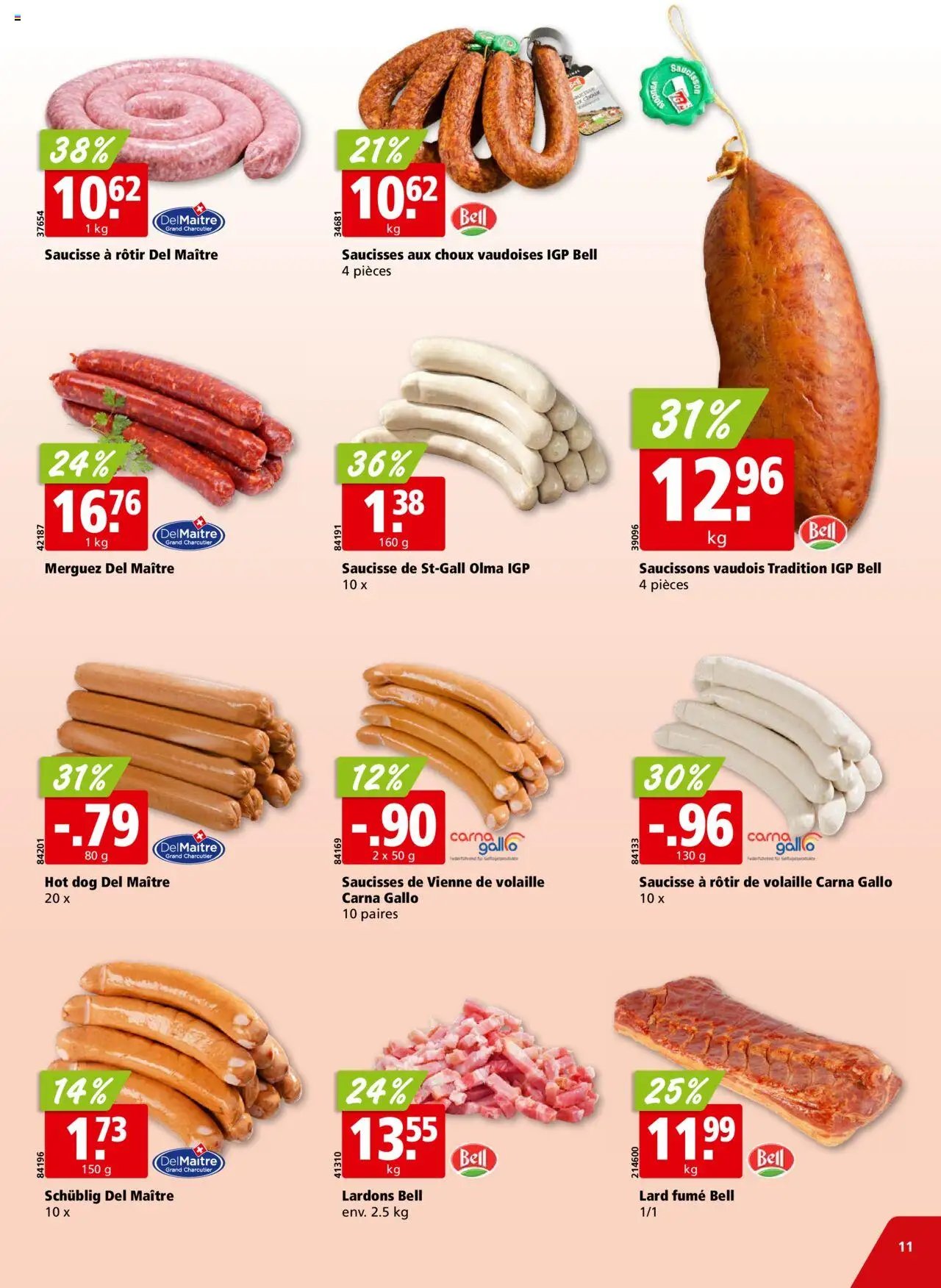 Aligro Aktionen Chavannes, Matran, Genève, Sion (2025-09-22 - 2025-09-27)
