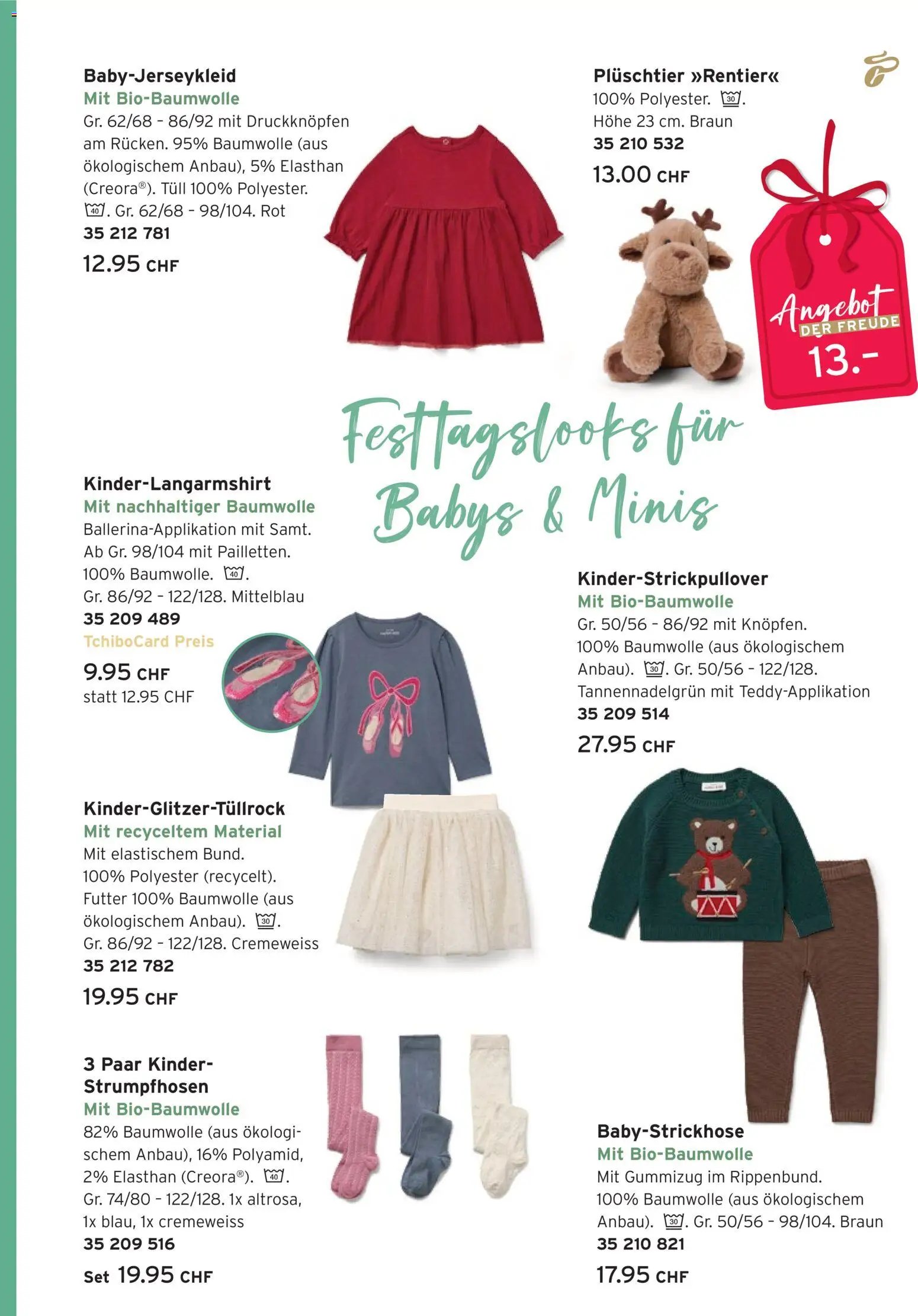 Tchibo Aktionen Festtagslooks Baby (2025-11-04 - 2025-12-24)