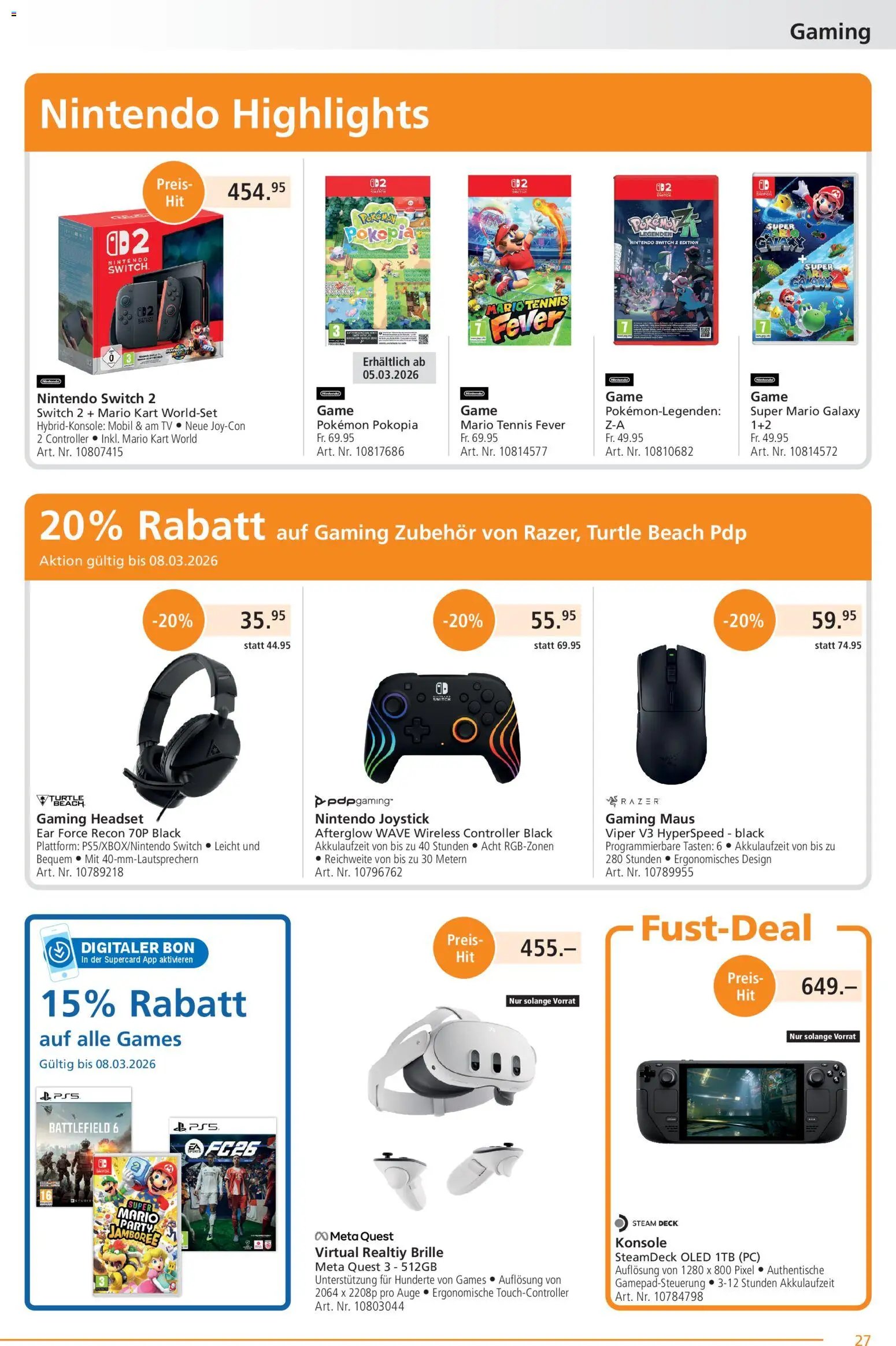Fust Aktionen (2026-02-23 - 2026-03-22) | 27