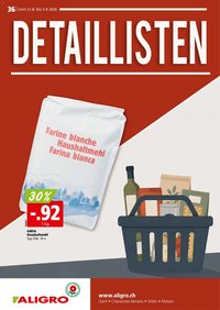 Aligro aktionen Detaillisten Chavannes, Matran, Genf, Sitten