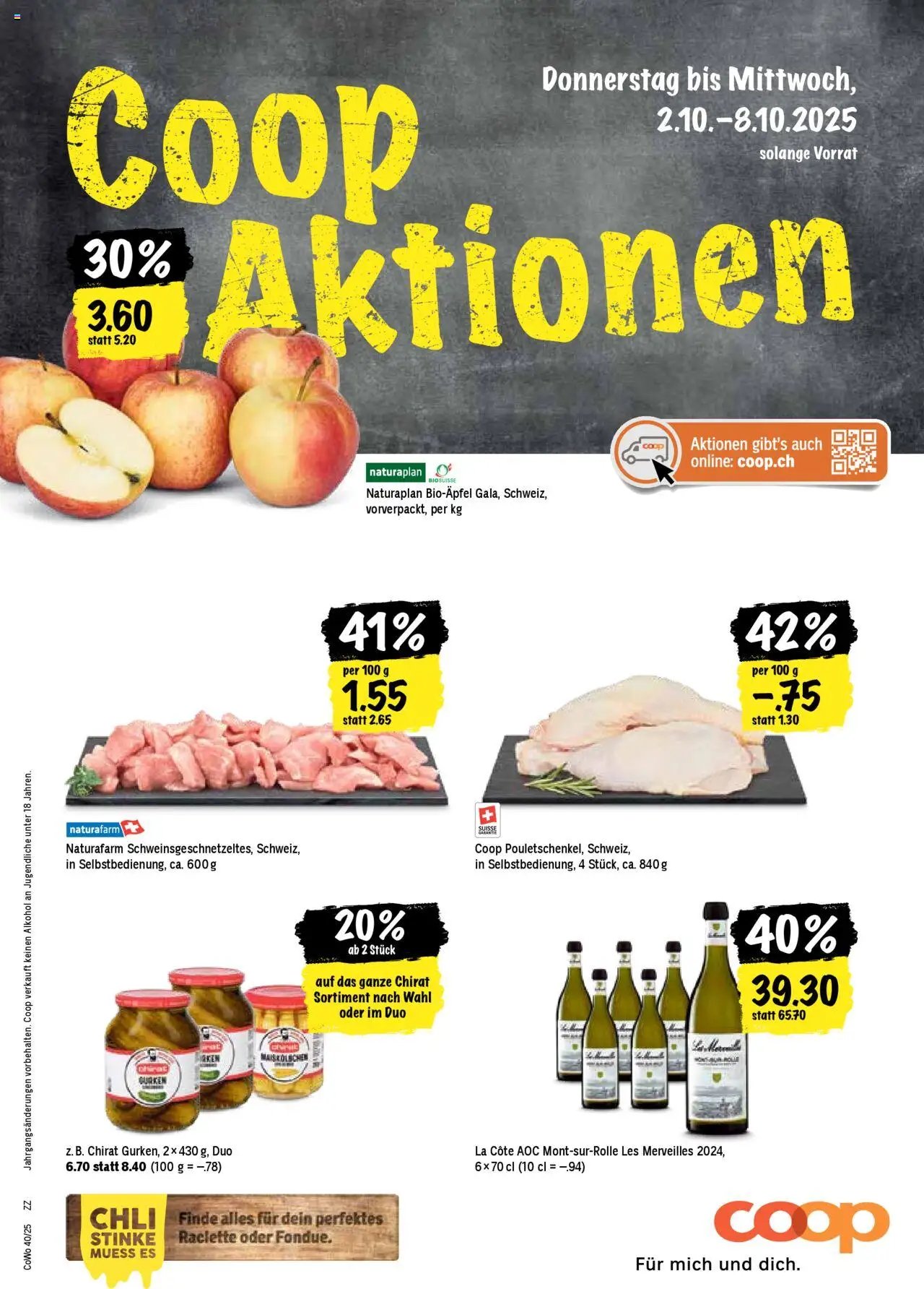 Coop Aktionen (2025-10-02 - 2025-10-08)