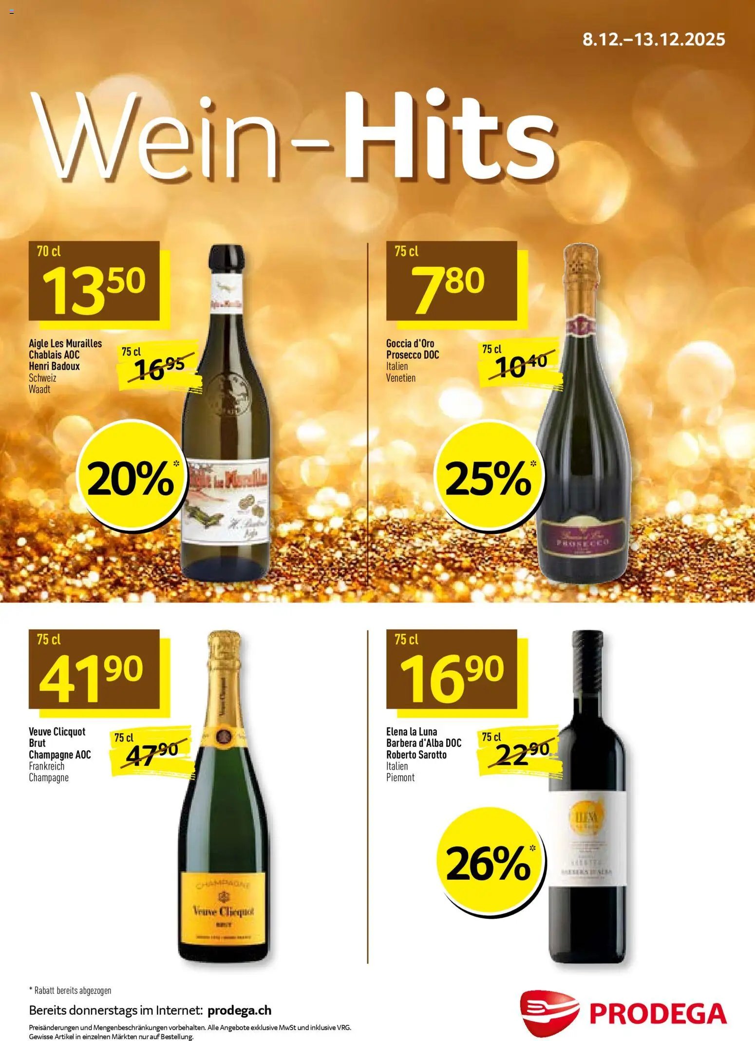 Prodega Aktionen Wein-Hits (2025-12-08 - 2025-12-13) | 1