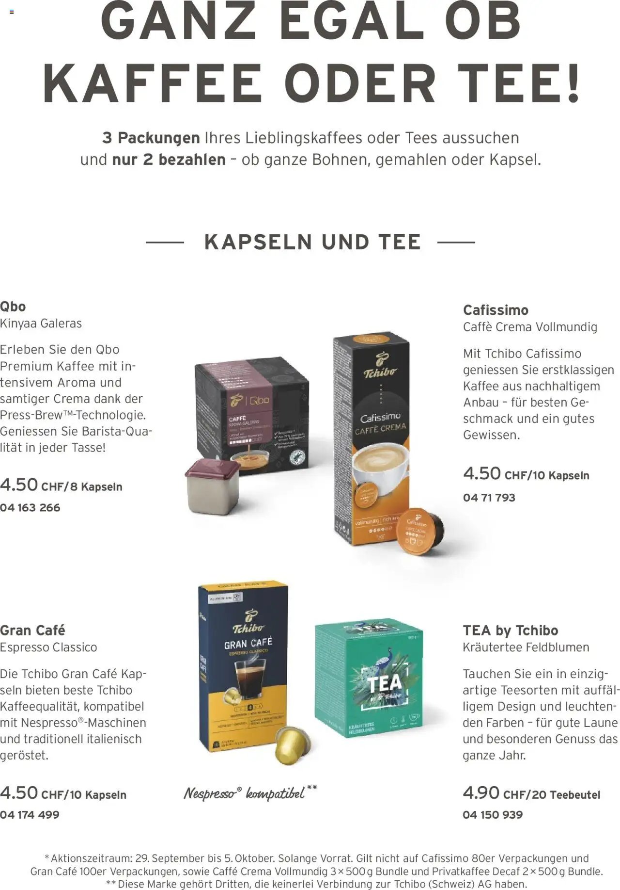 Tchibo Aktionen (2025-10-10 - 2025-10-31)