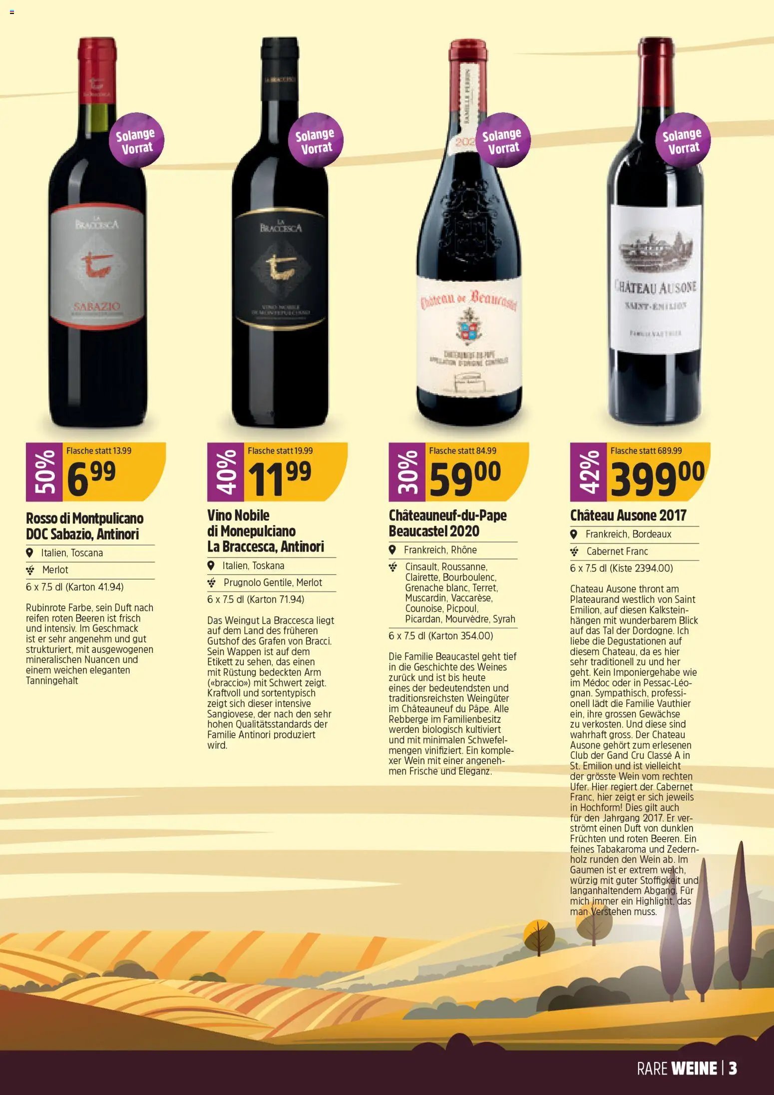 TopCC Aktionen Weine (2025-12-08 - 2025-12-31)