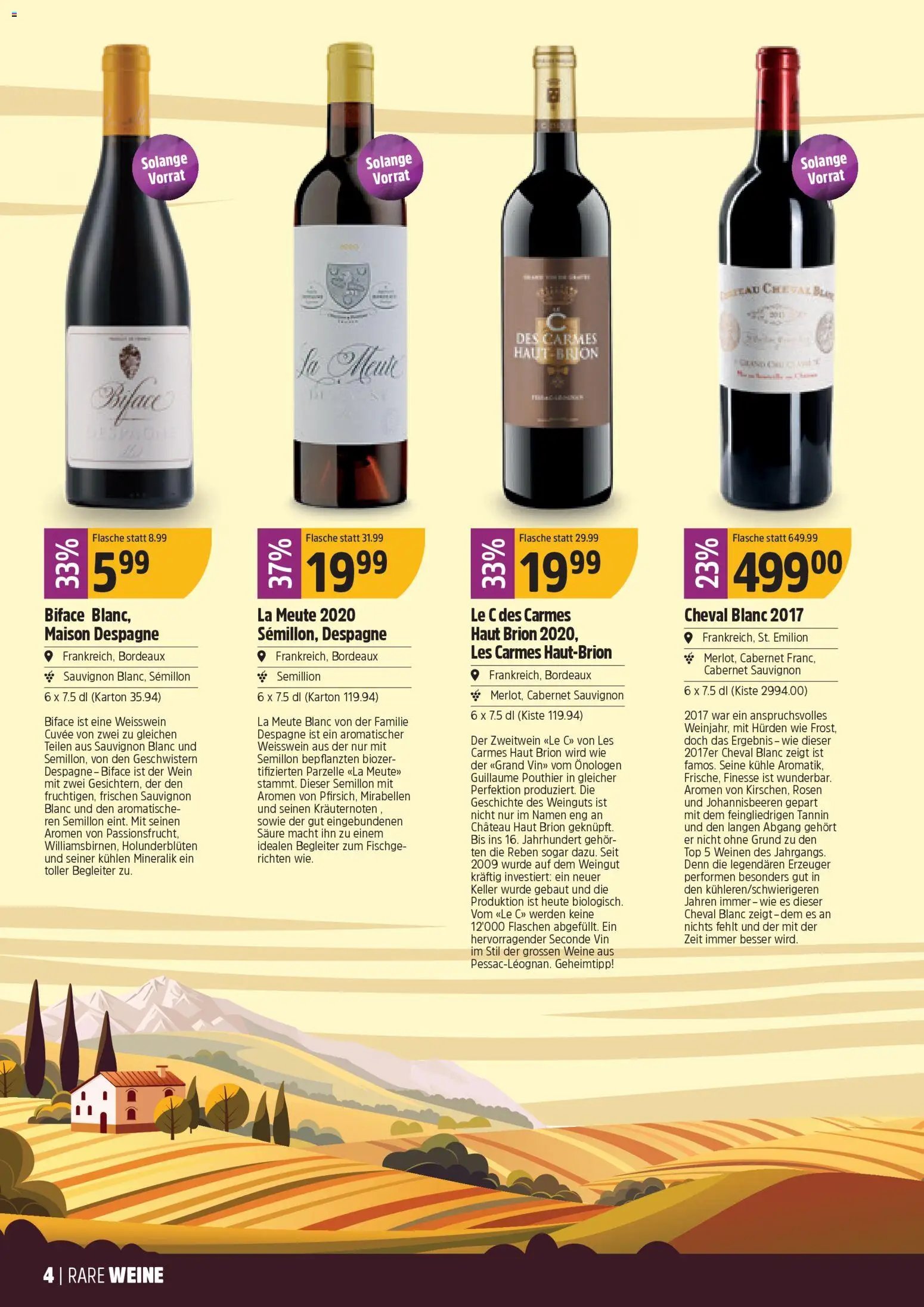 TopCC Aktionen Weine (2025-12-08 - 2025-12-31)